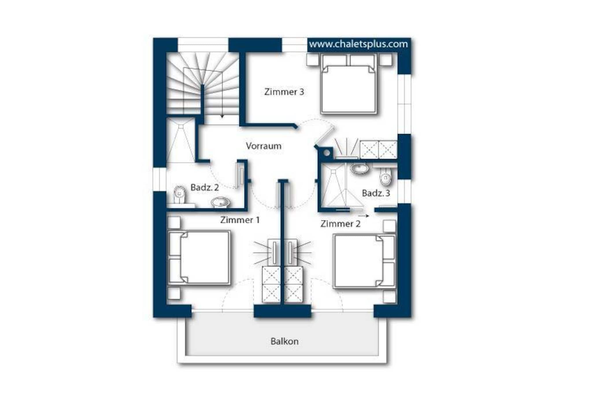 Nationalpark Chalet Alplesspitze-Plattegrond