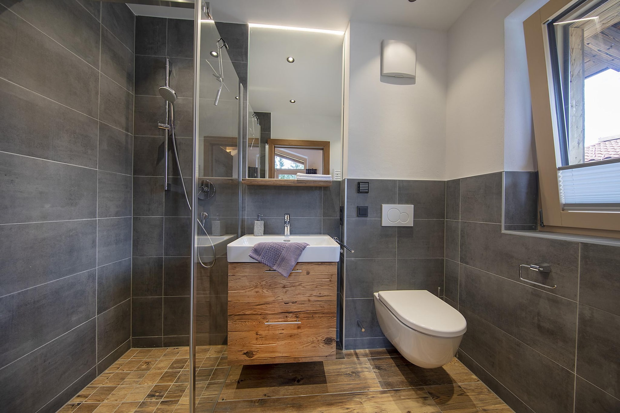 Nationalpark Chalet Rosenspitze-Badkamer