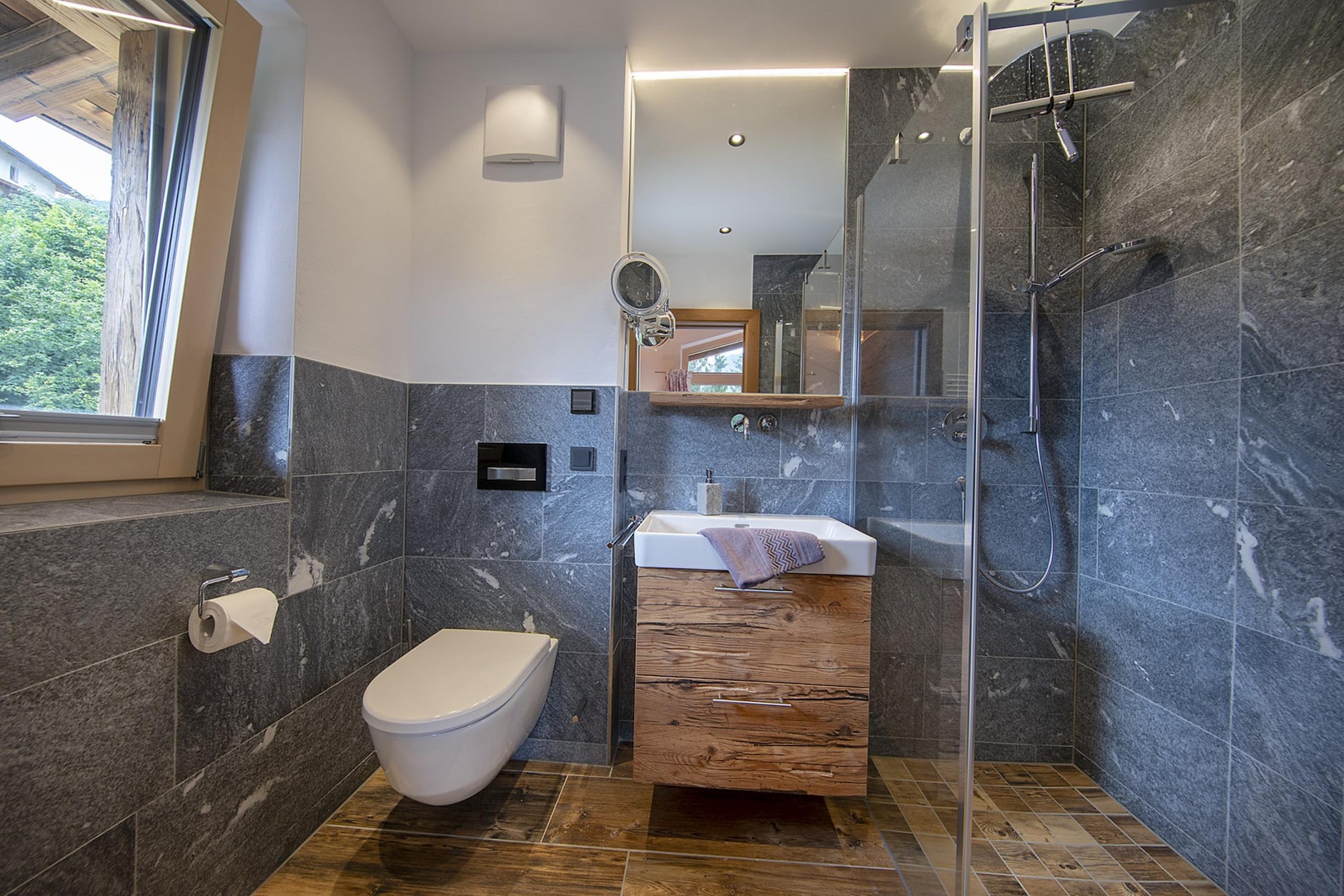 Nationalpark Chalet Rosenspitze-Badkamer