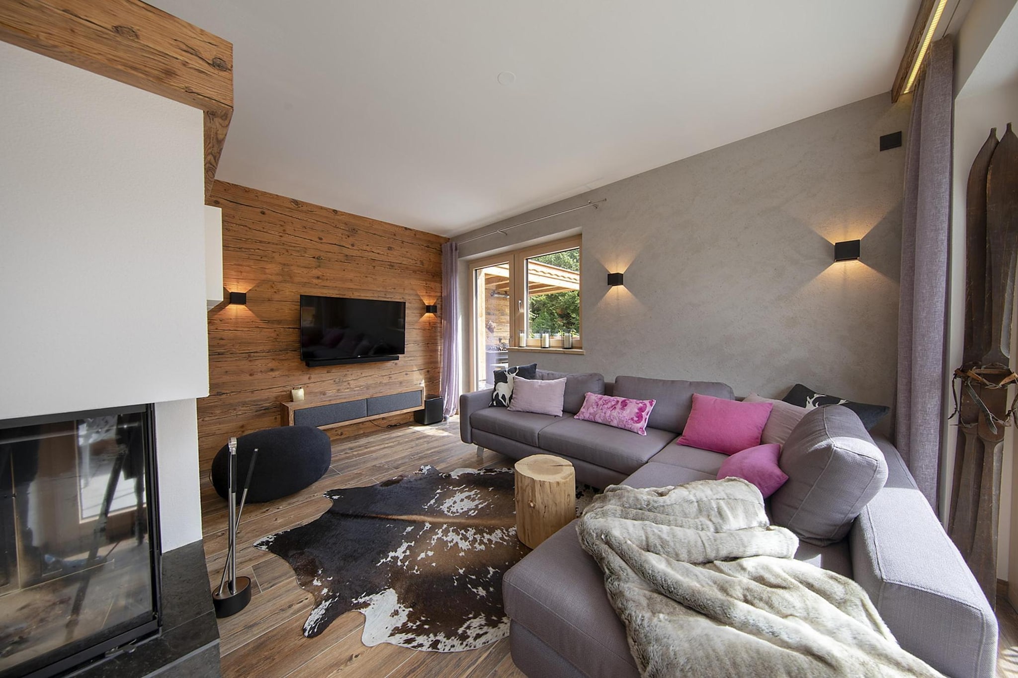 Nationalpark Chalet Rosenspitze-Woonkamer