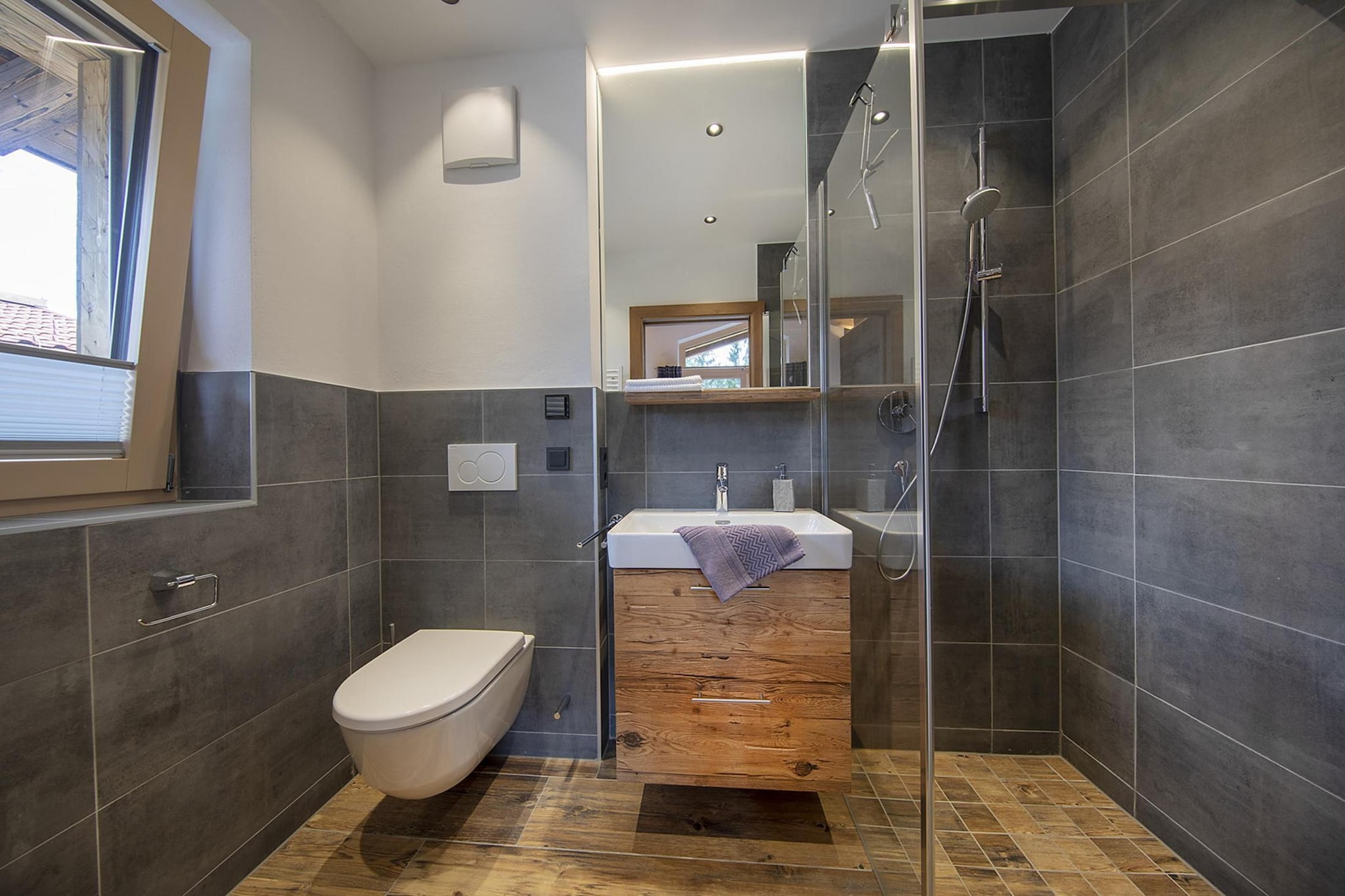 Nationalpark Chalet Rosenspitze-Badkamer