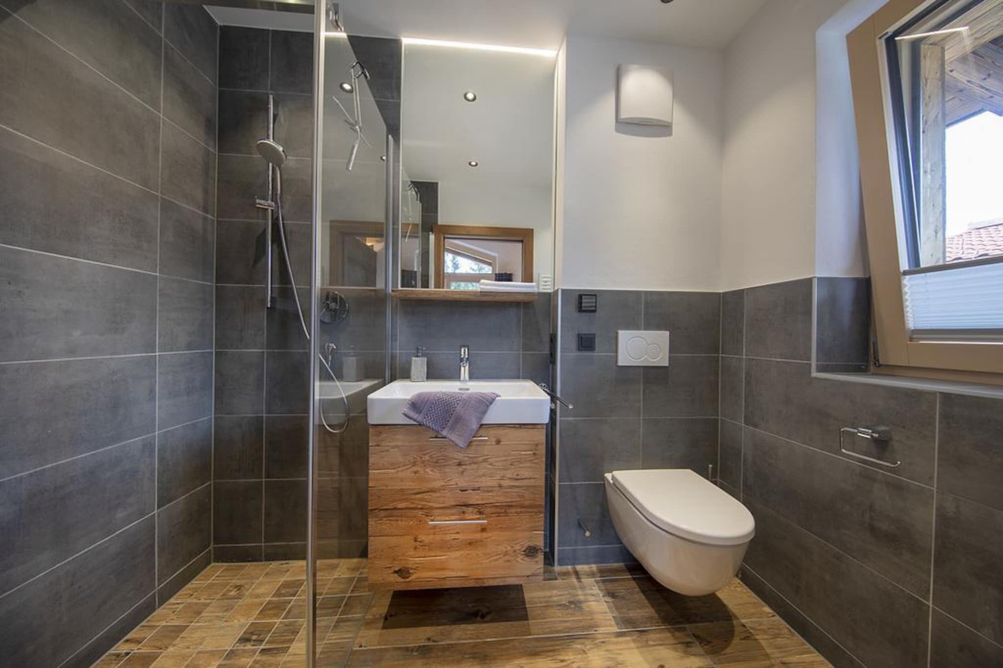 Nationalpark Chalet Rosenspitze-Badkamer