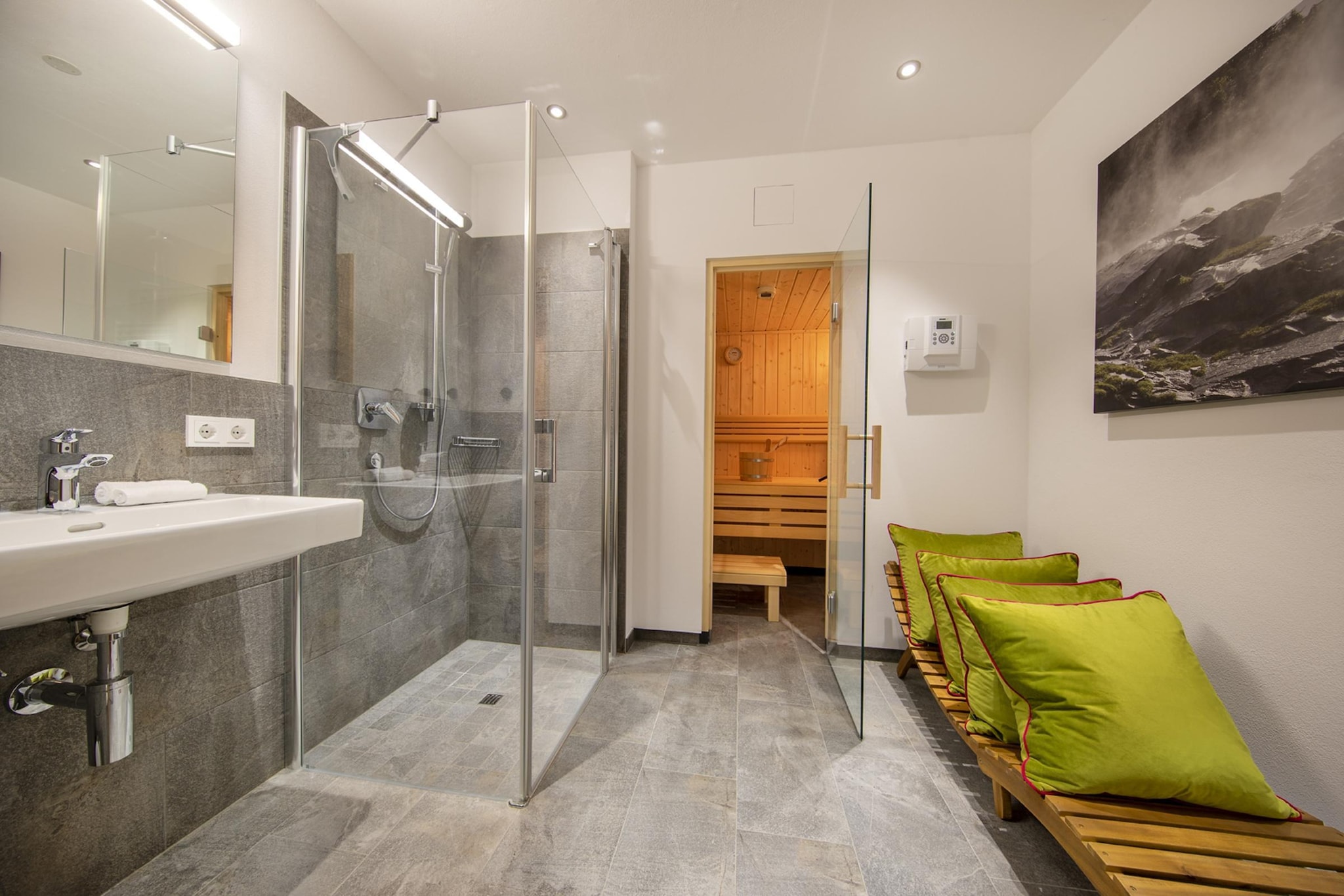 Nationalpark Chalet Löffelspitze-Badkamer