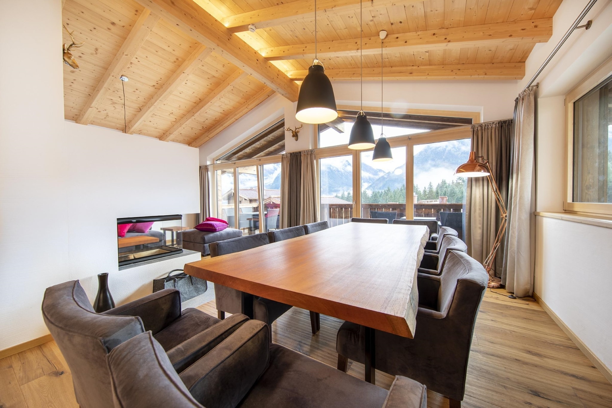Nationalpark Chalet Löffelspitze-Eetkamer