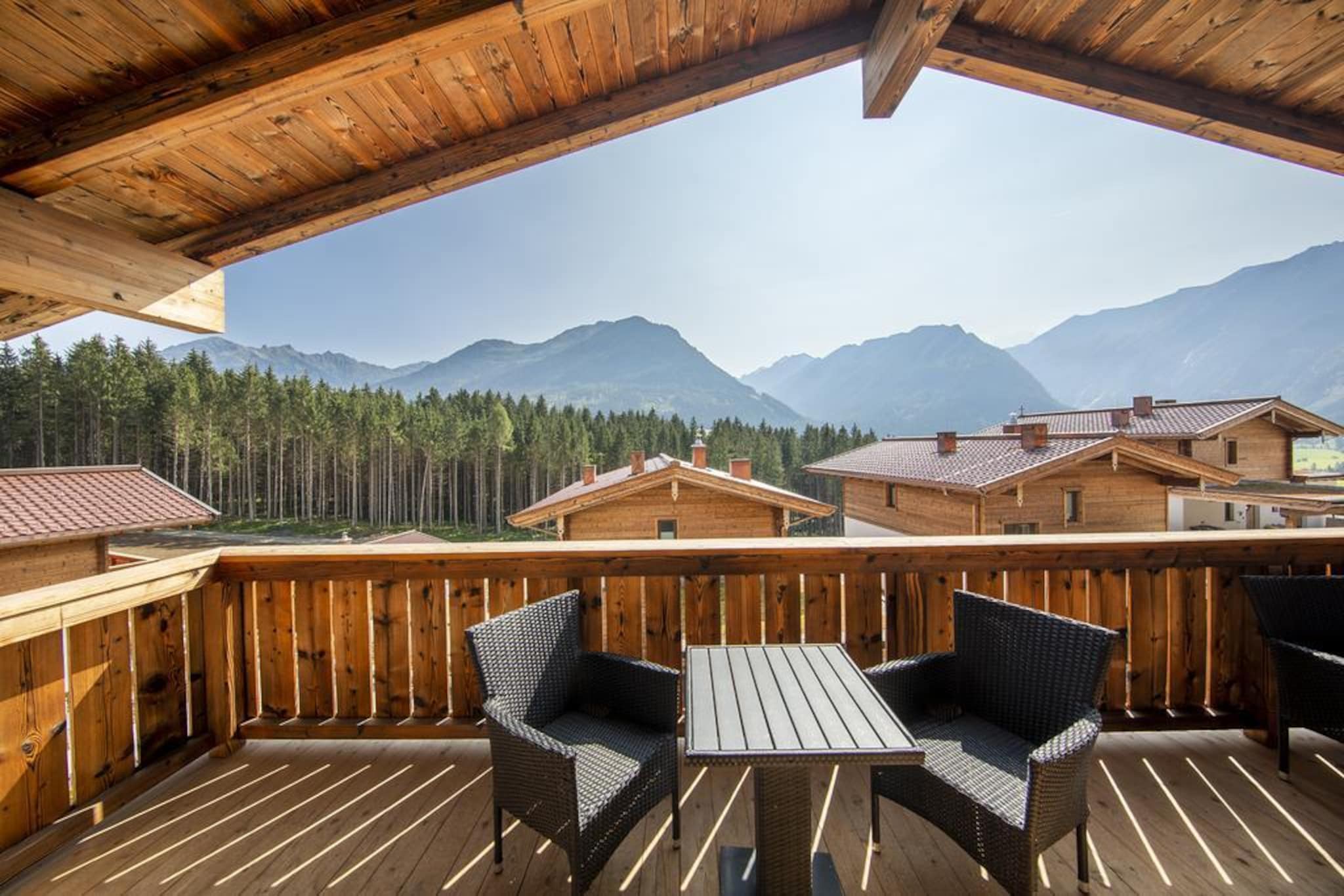 Nationalpark Chalet Löffelspitze-Uitzicht zomer