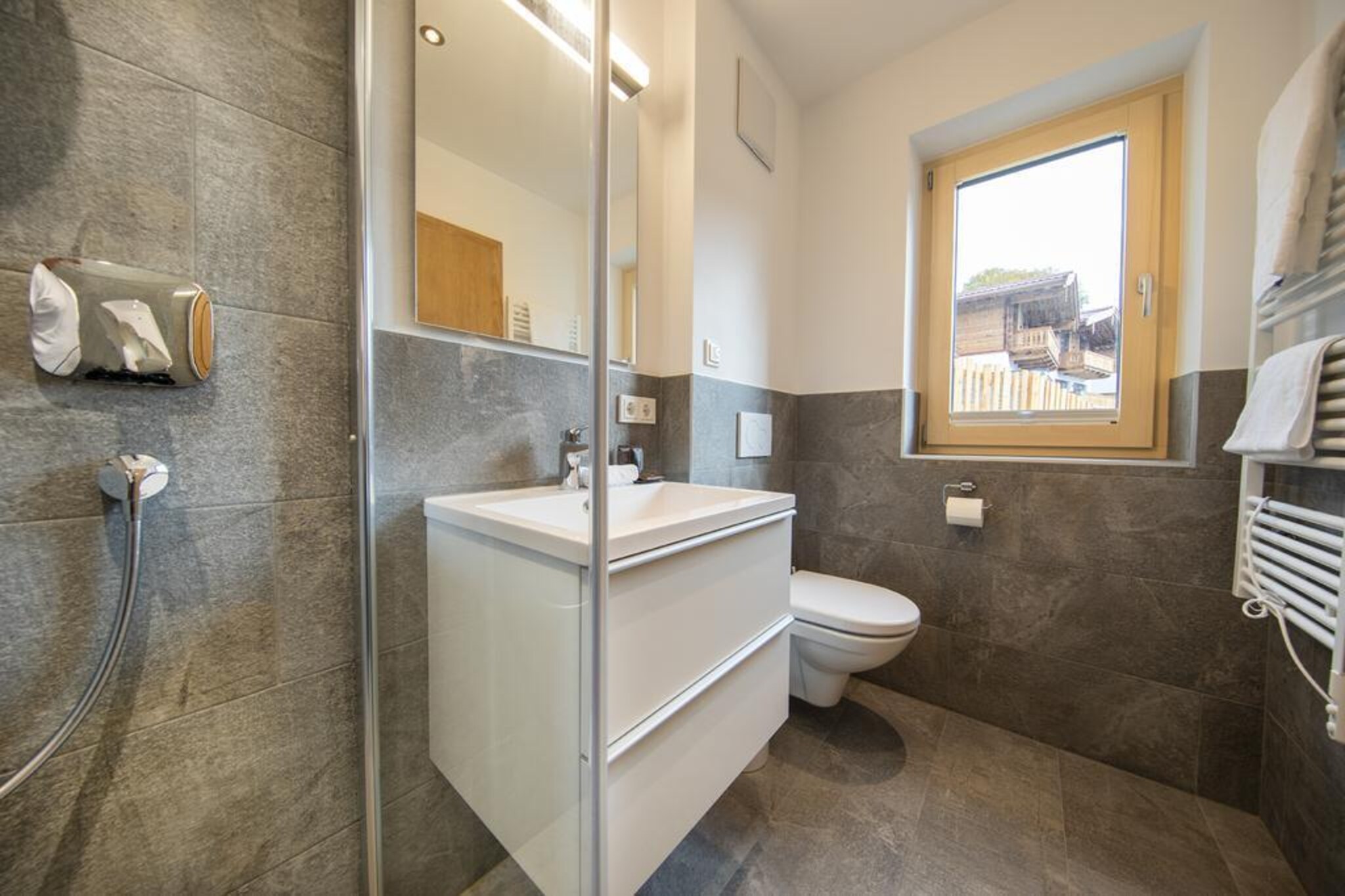 Nationalpark Chalet Löffelspitze-Badkamer