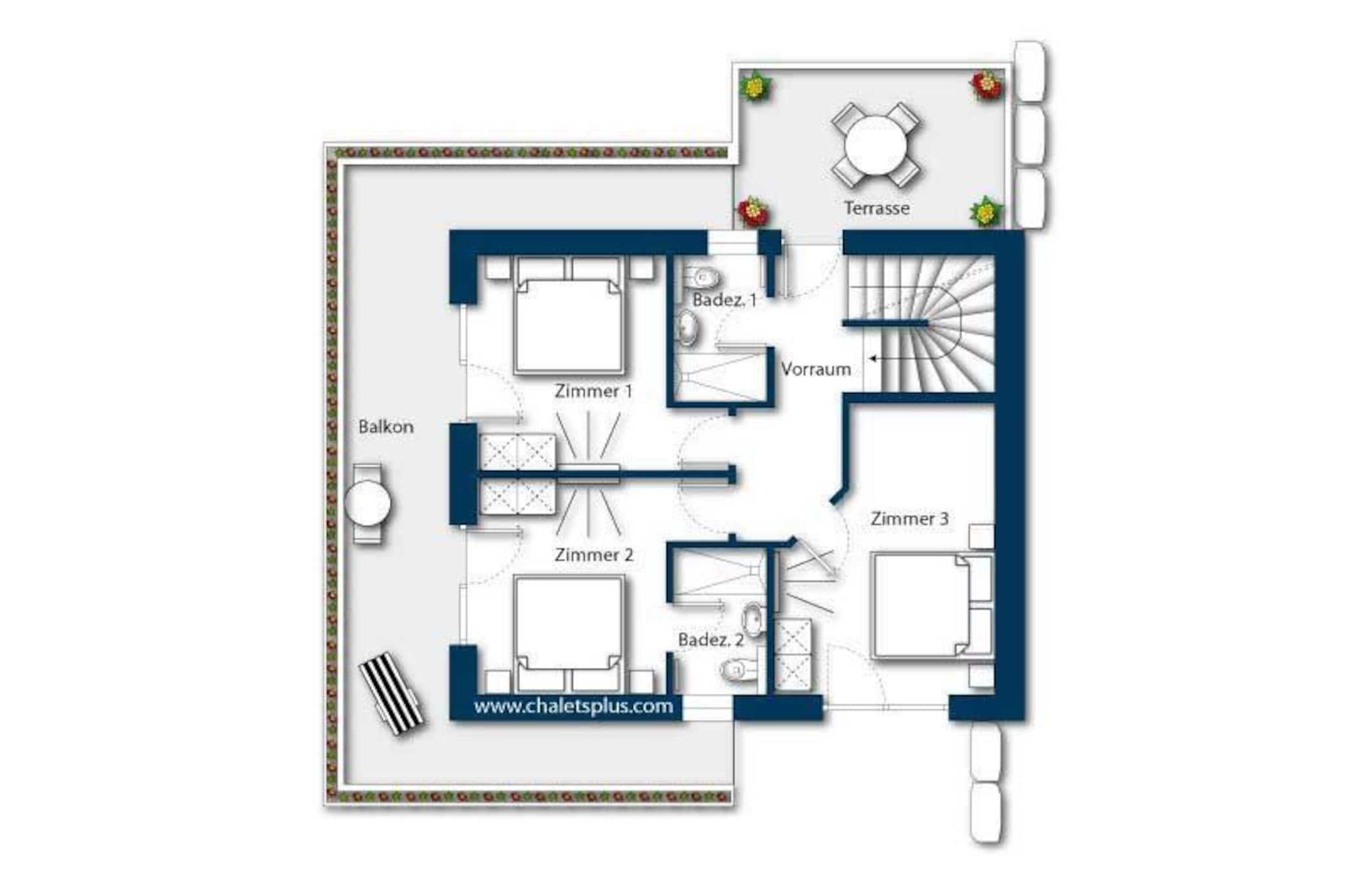 Nationalpark Chalet Löffelspitze-Plattegrond