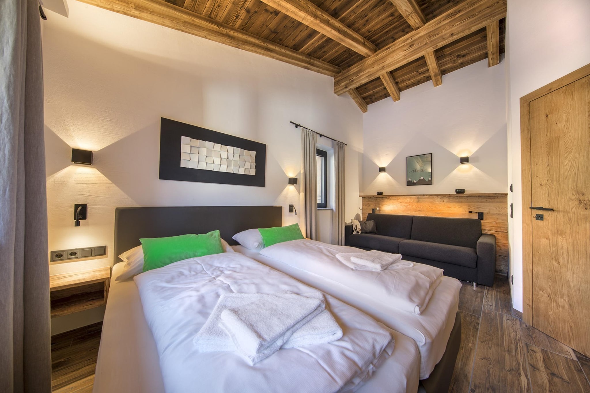 Nationalpark Chalet Schwarze Wand-Slaapkamer