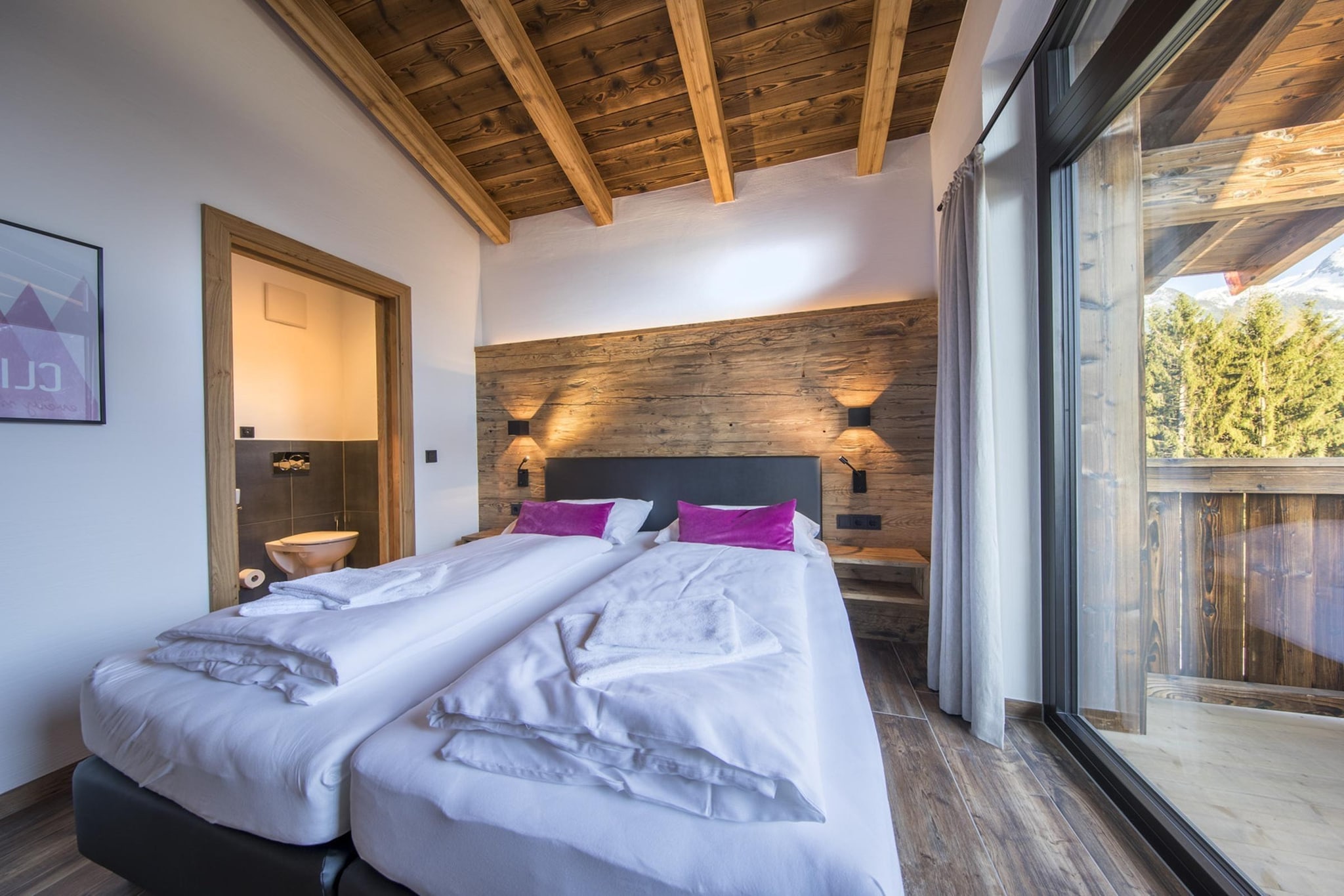 Nationalpark Chalet Schwarze Wand-Slaapkamer