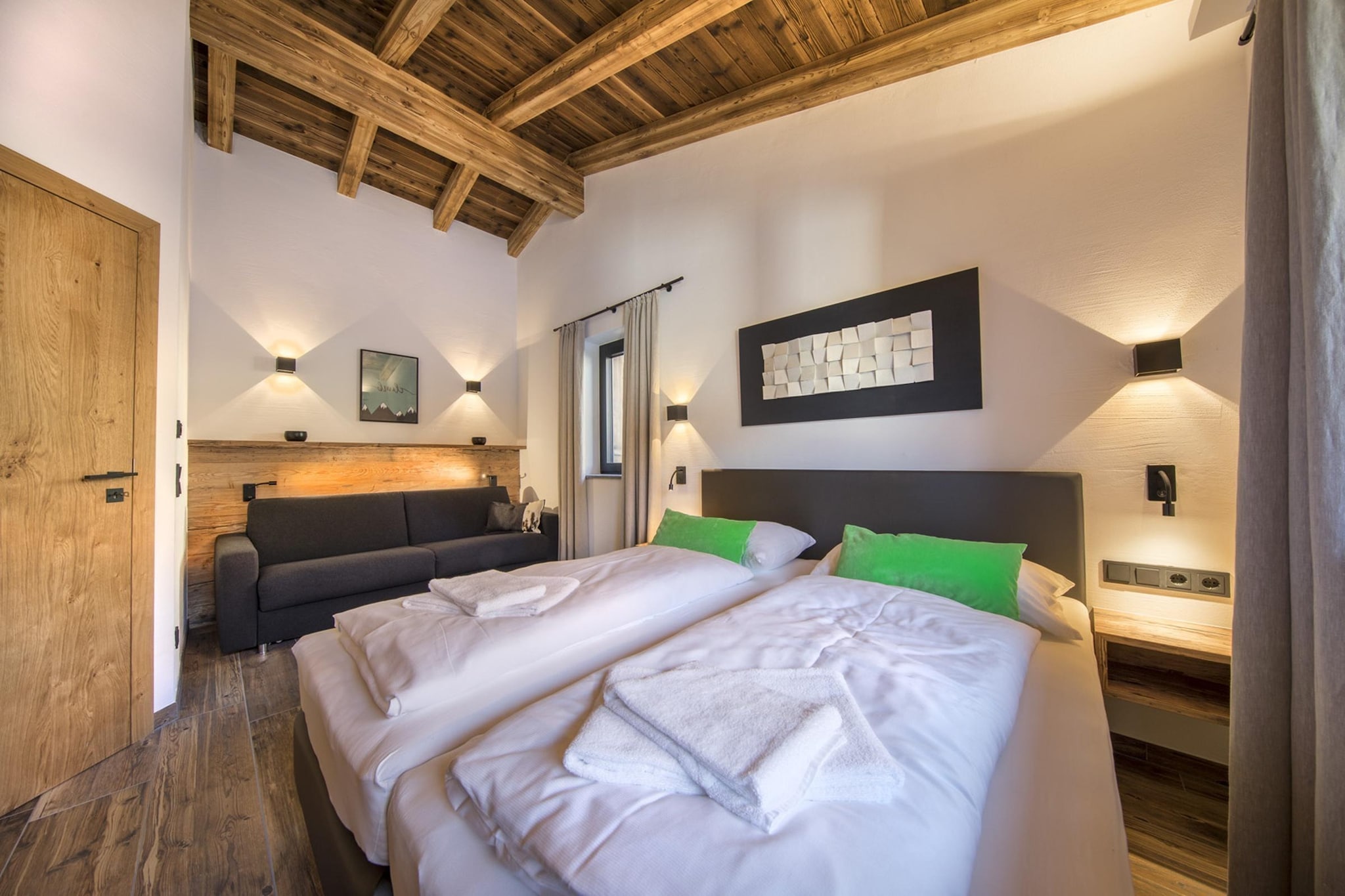 Nationalpark Chalet Schwarze Wand-Slaapkamer