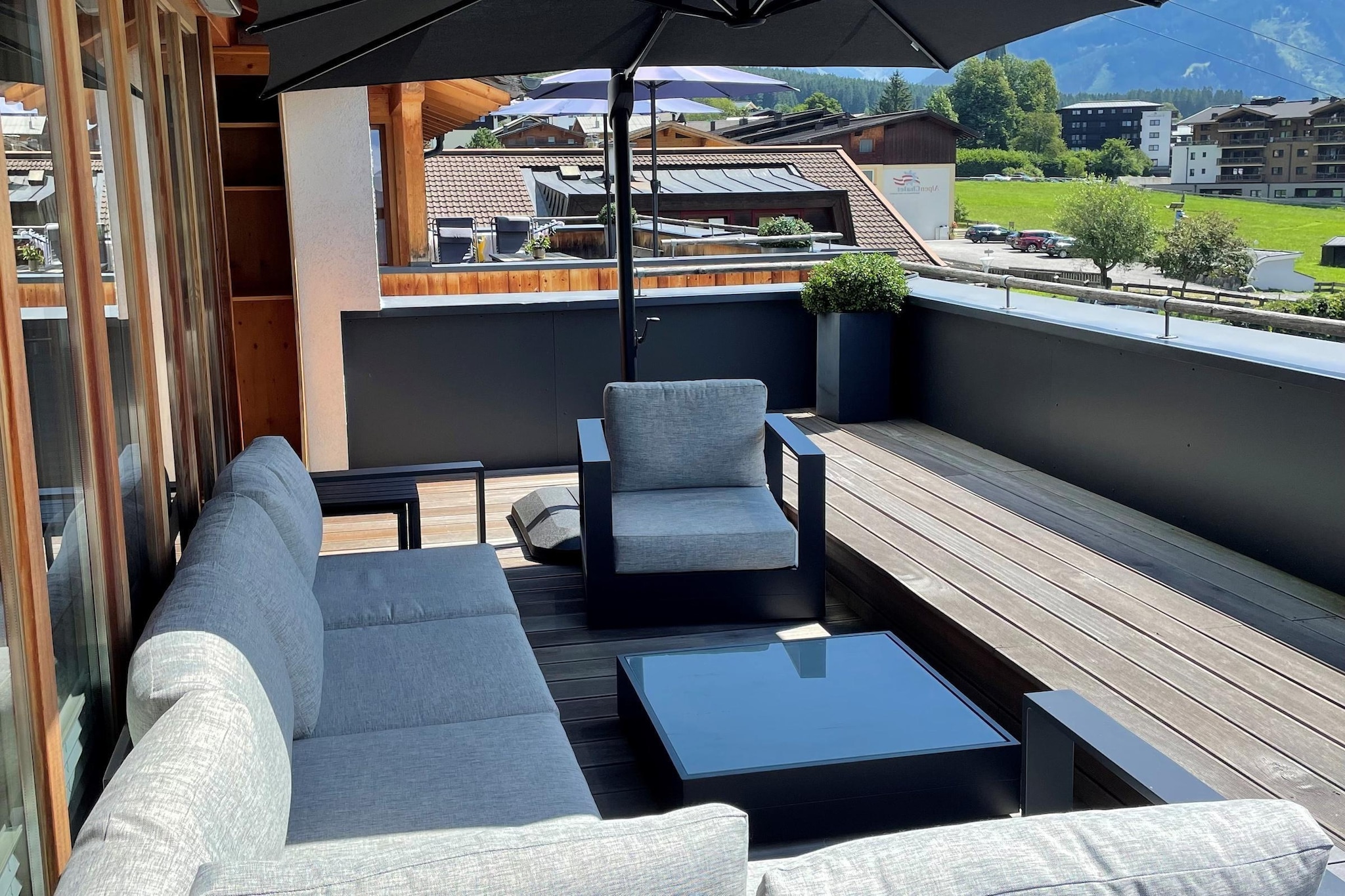 Nationalpark Chalet Schwarze Wand-Terrasbalkon