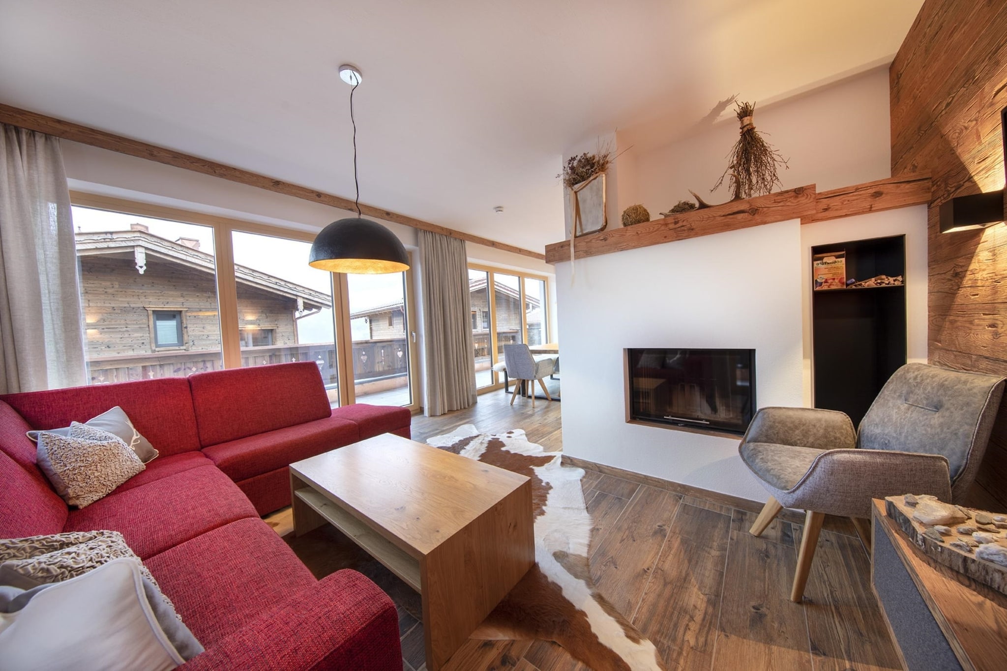Nationalpark Chalet Kreuzspitze-Woonkamer
