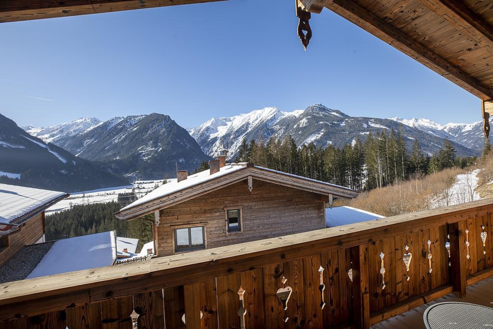 Nationalpark Chalet Kreuzspitze-Terrasbalkon