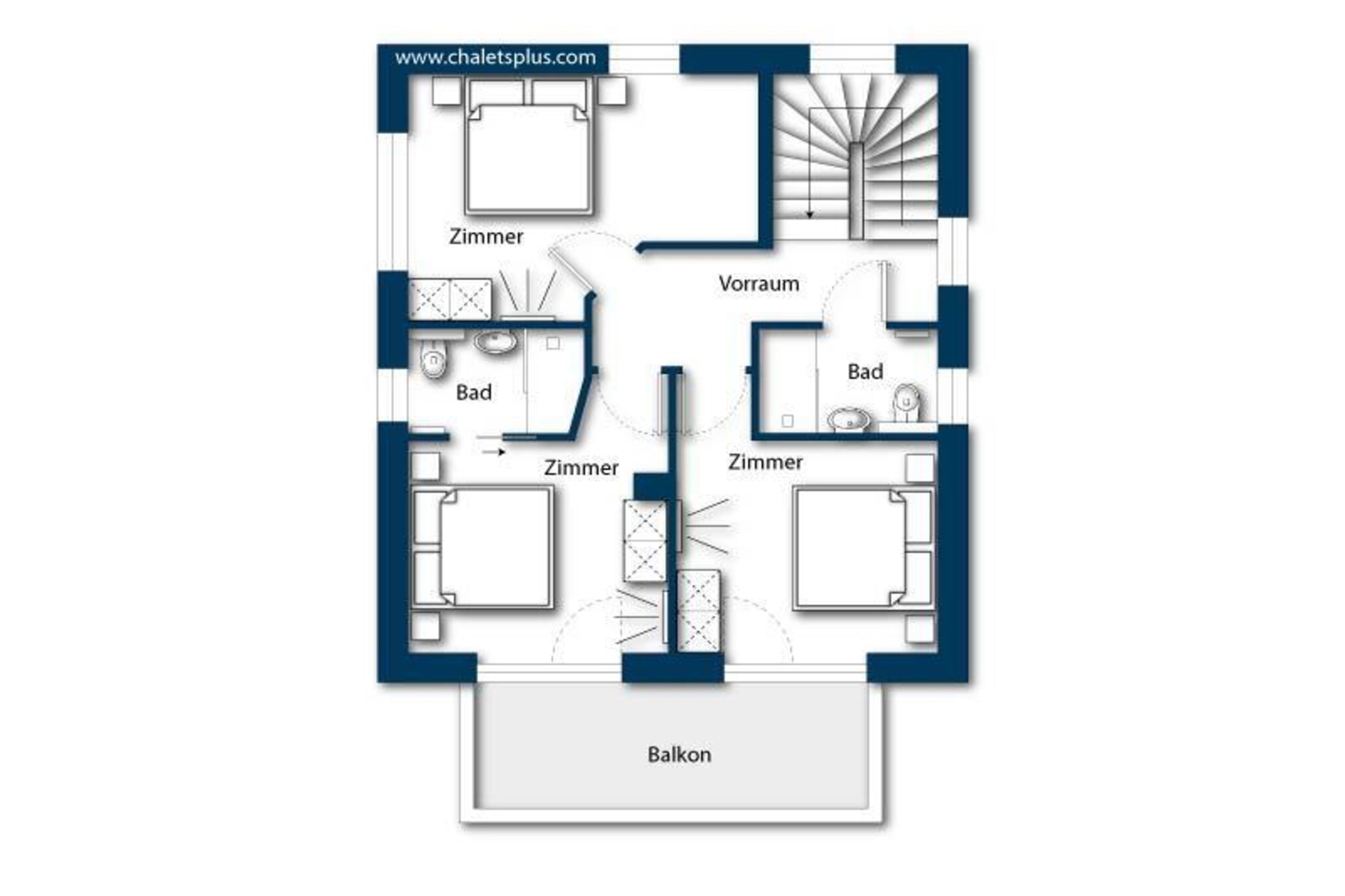 Nationalpark Chalet Kreuzspitze-Plattegrond