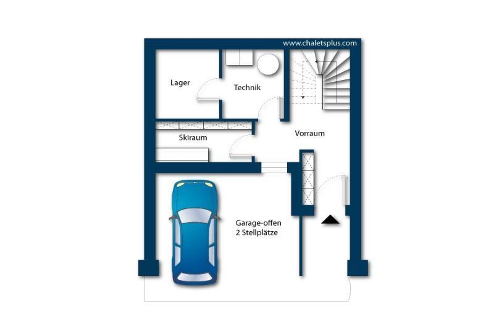 Nationalpark Chalet Kreuzspitze-Plattegrond