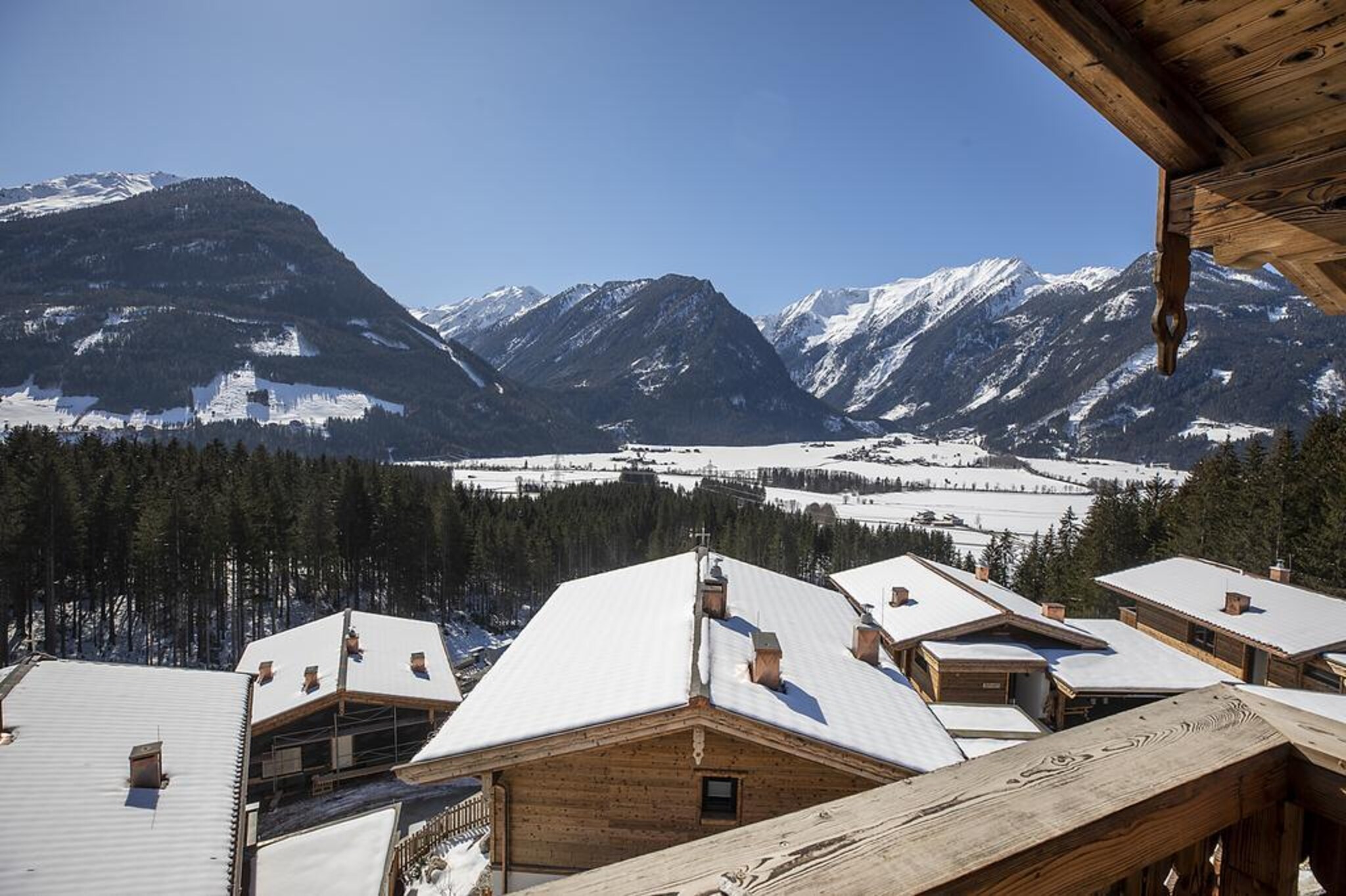 Nationalpark Chalet Hoher Rosshuf-Gebied winter 1km