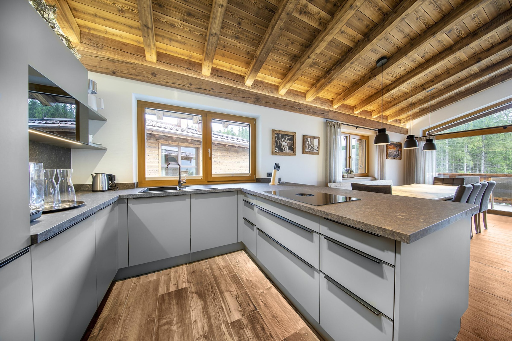Nationalpark Chalet Malhamhorn-Keuken