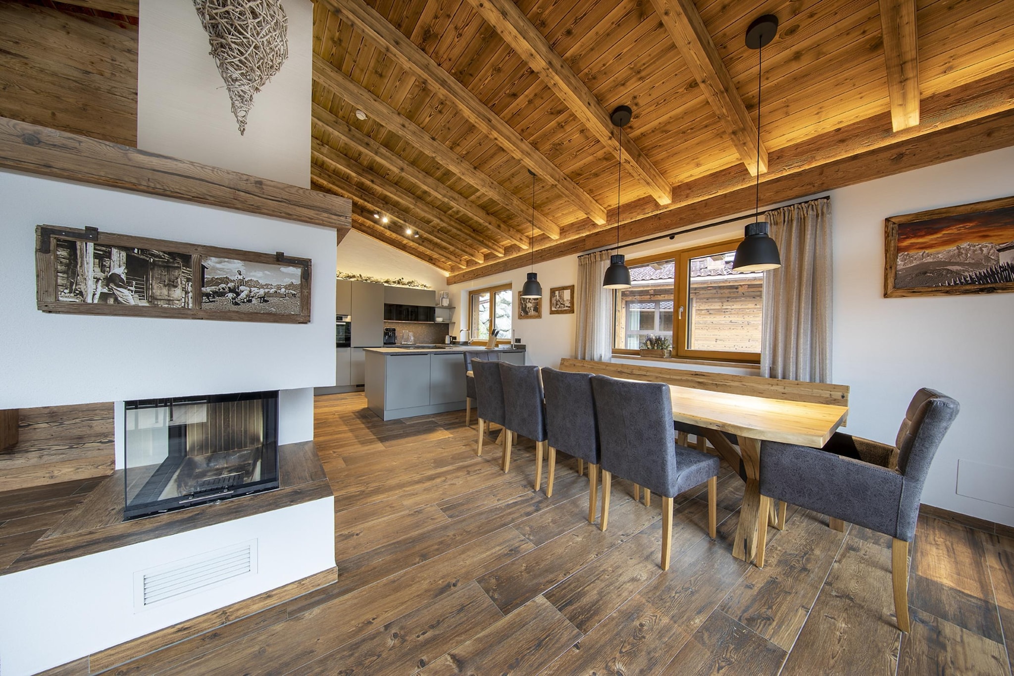 Nationalpark Chalet Malhamhorn-Woonkamer