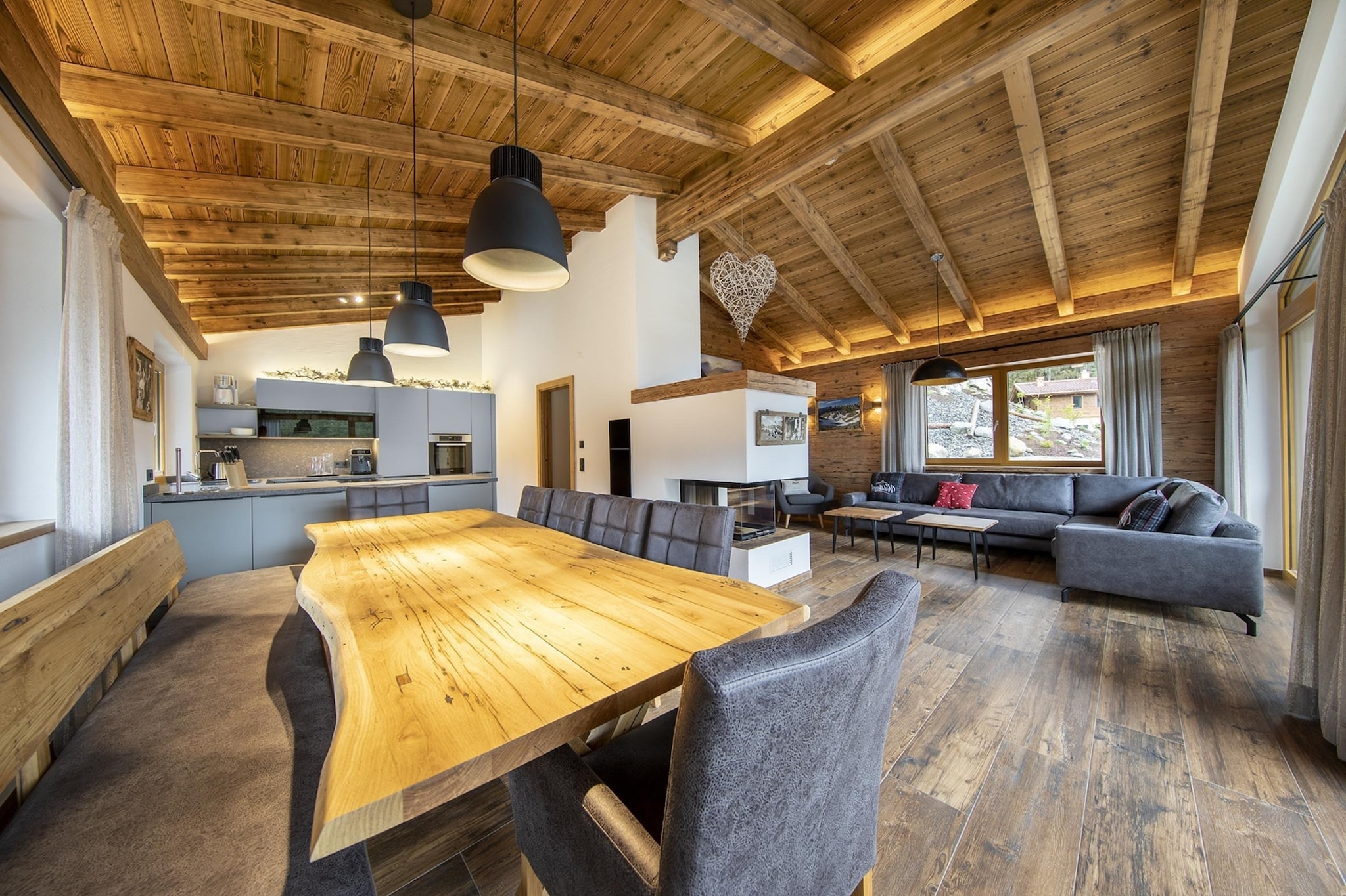 Nationalpark Chalet Malhamhorn-Woonkamer