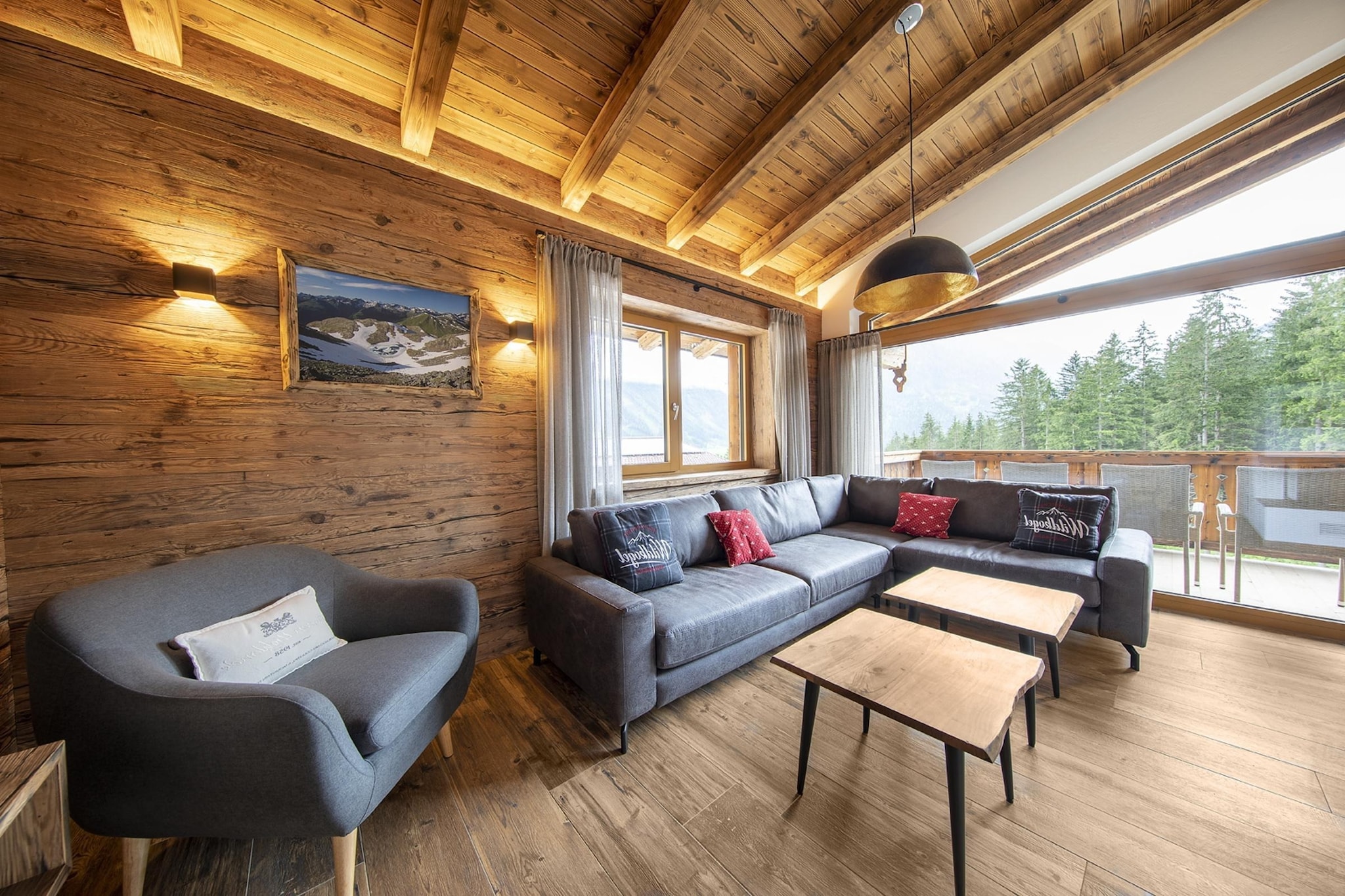 Nationalpark Chalet Malhamhorn-Woonkamer