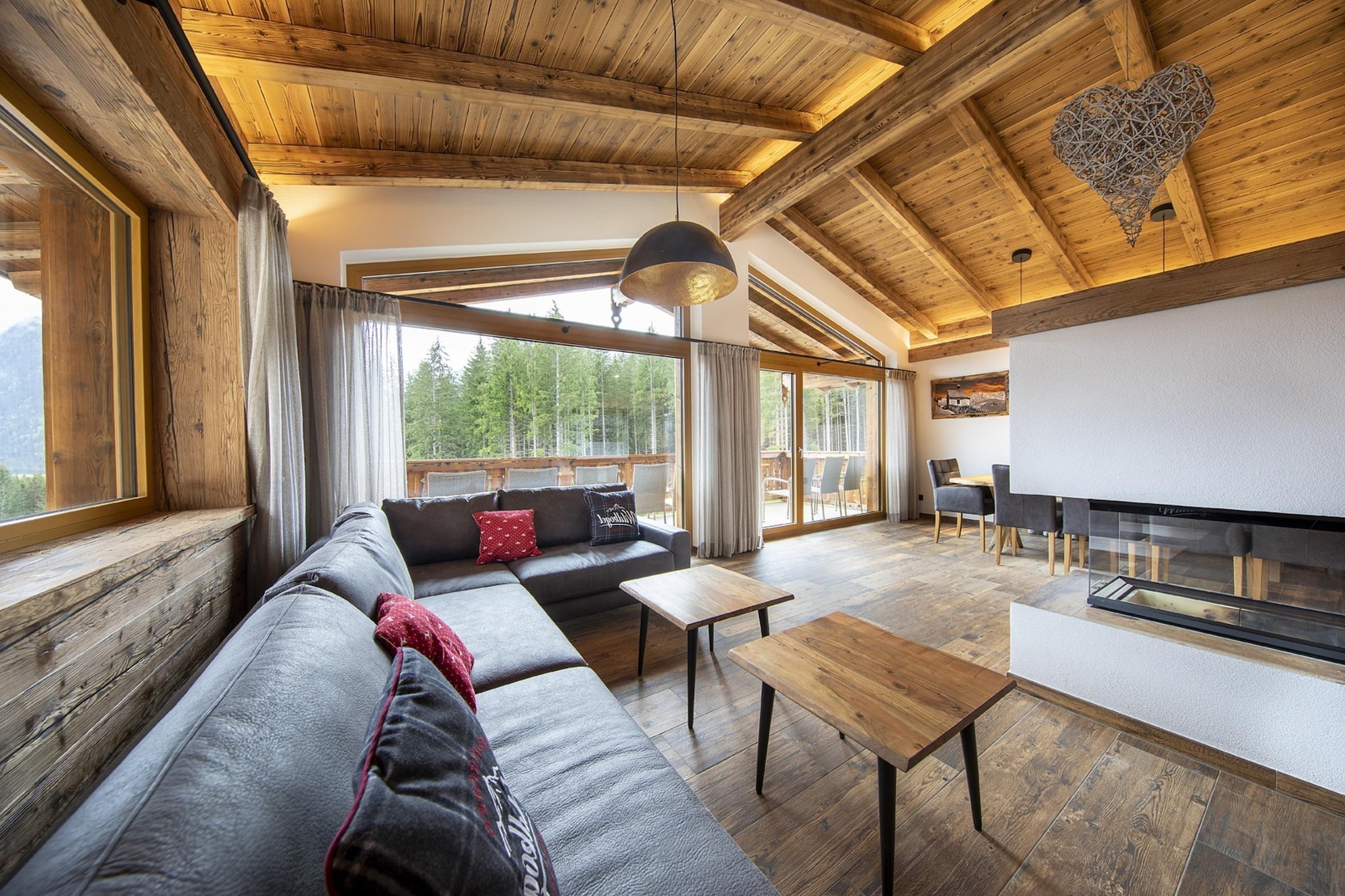 Nationalpark Chalet Malhamhorn-Woonkamer