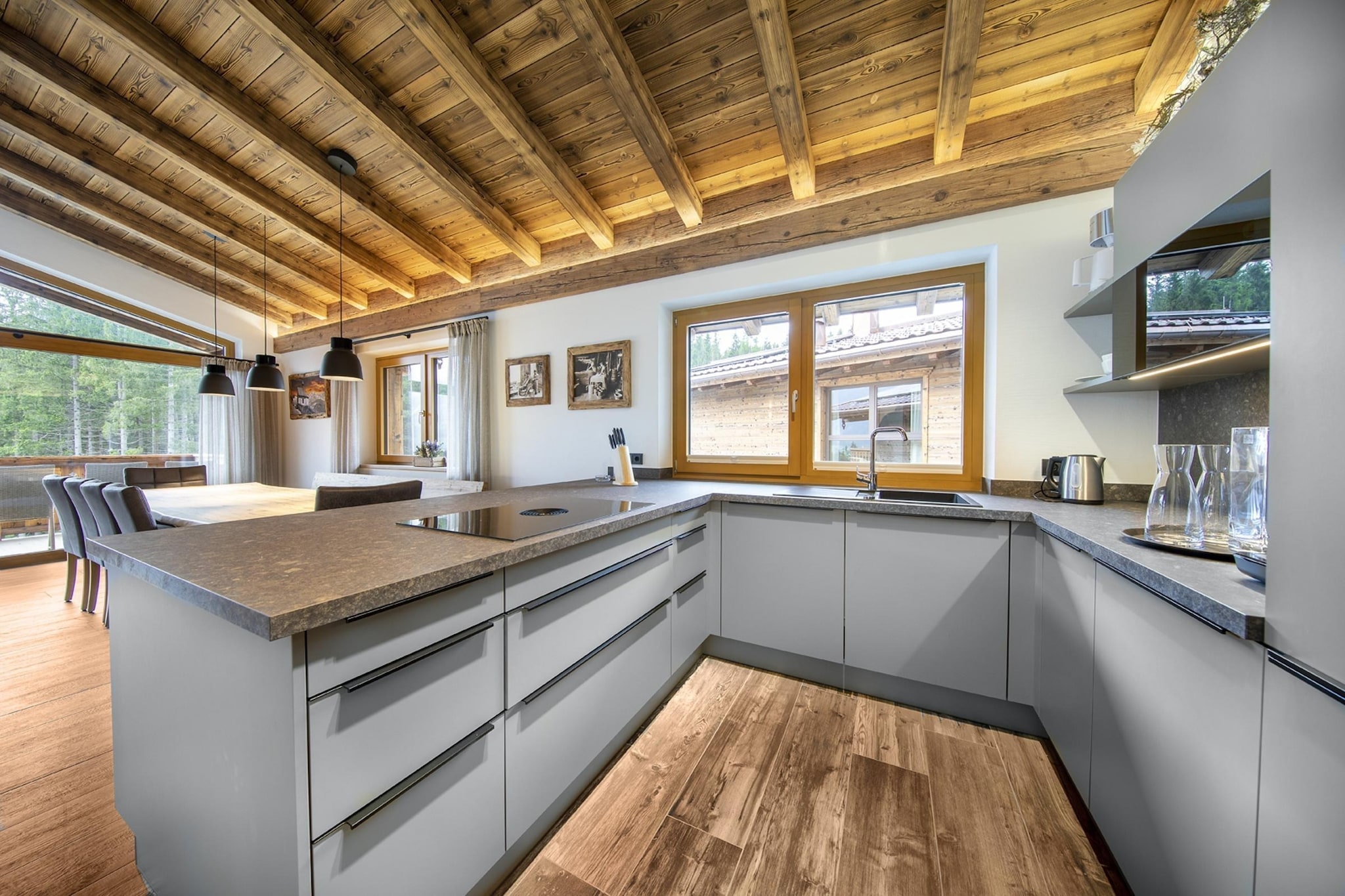 Nationalpark Chalet Malhamhorn-Keuken