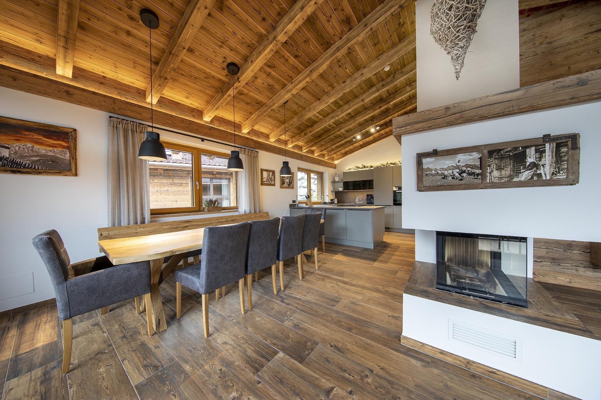 Nationalpark Chalet Malhamhorn-Eetkamer