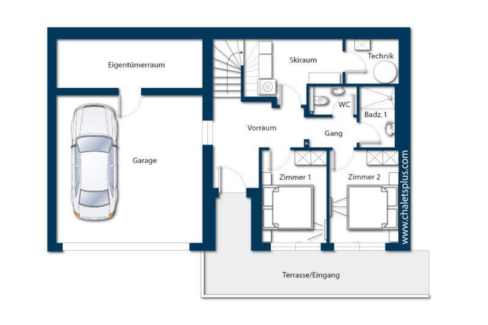 Nationalpark Chalet Malhamhorn-Plan d'étage
