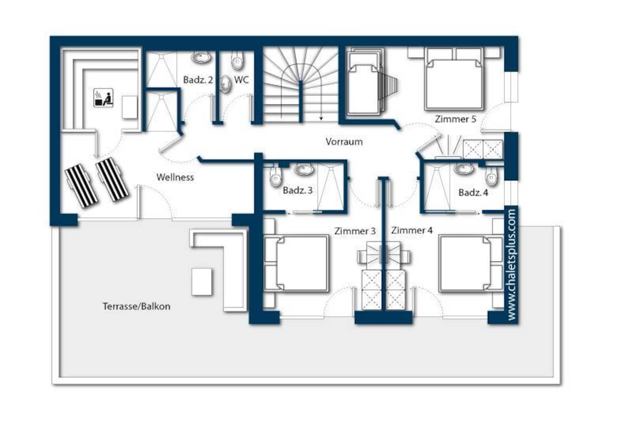 Nationalpark Chalet Malhamhorn-Plan d'étage