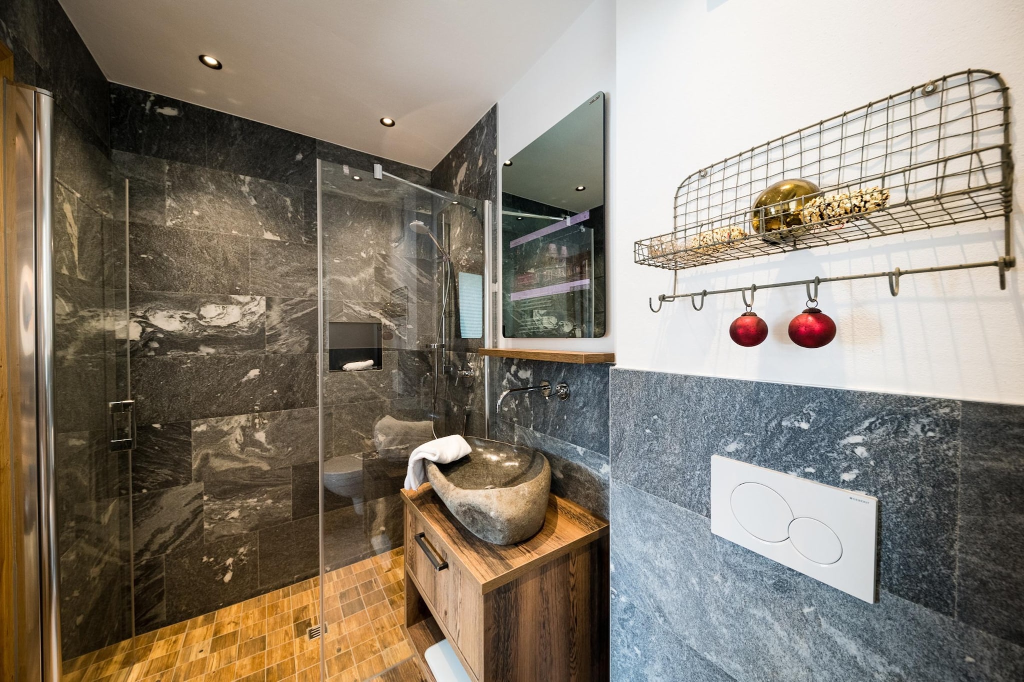 Nationalpark Chalet Blessachkopf-Badkamer