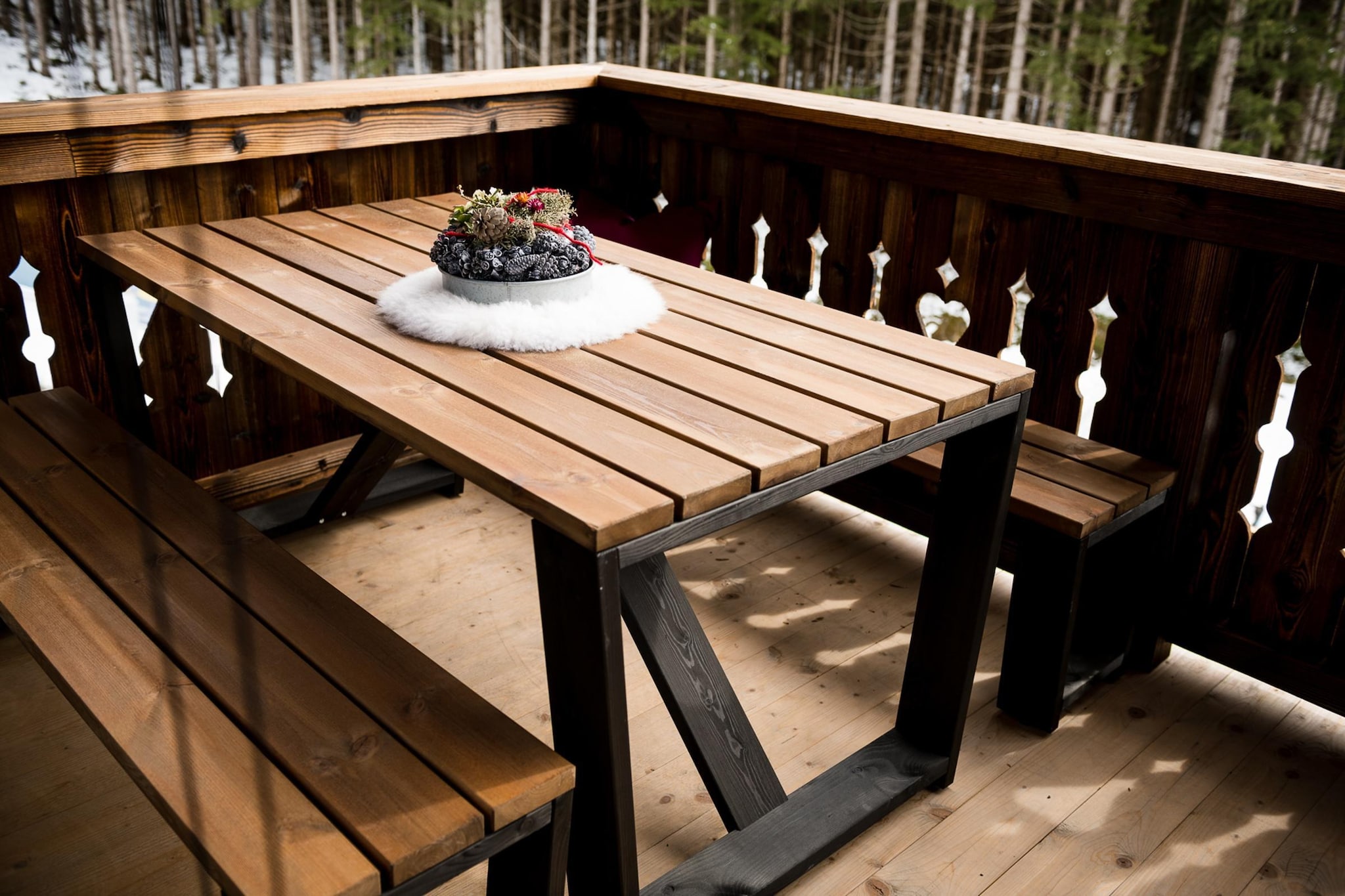 Nationalpark Chalet Blessachkopf-Terrasbalkon