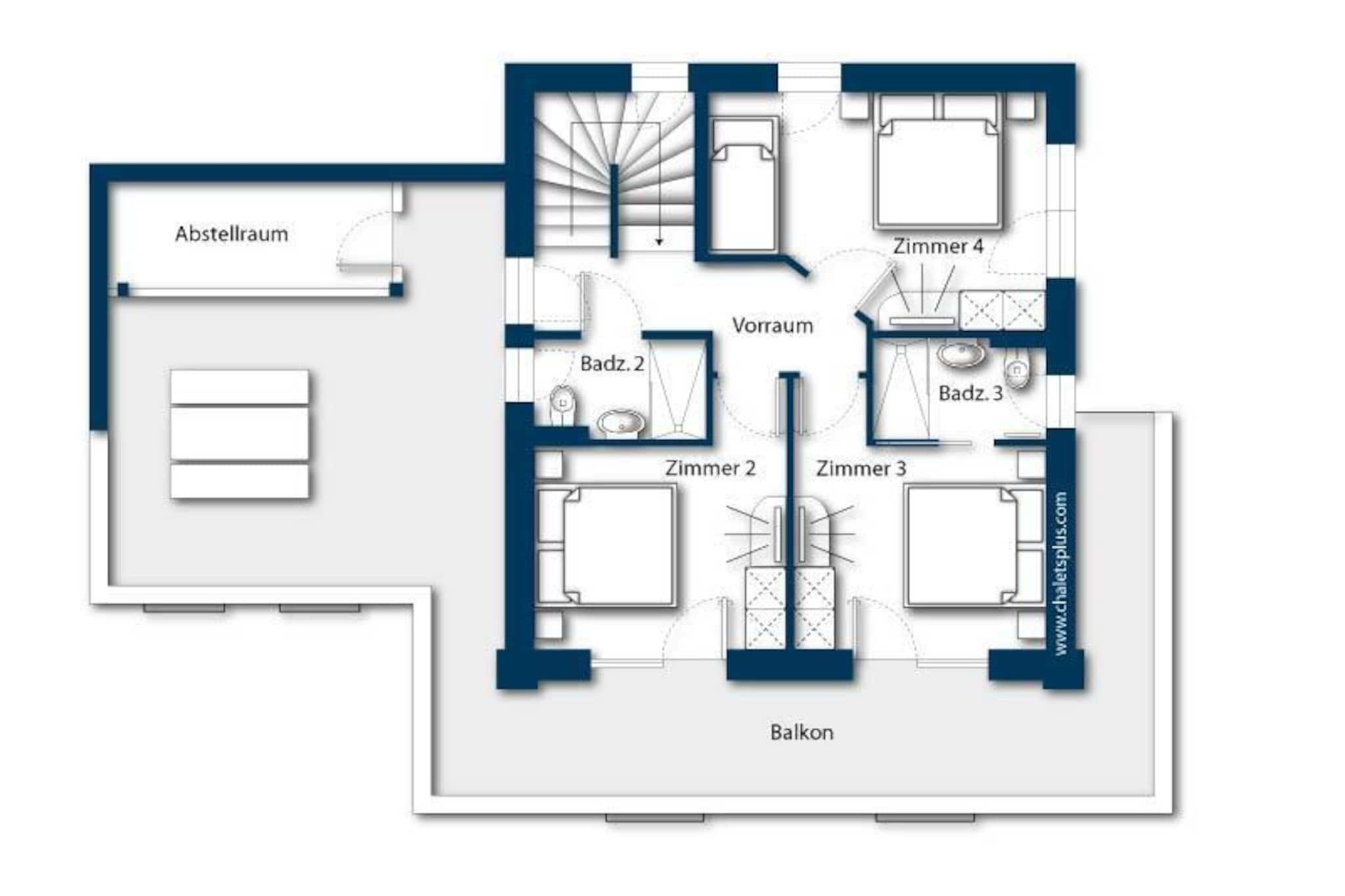 Nationalpark Chalet Blessachkopf-Plan d'étage