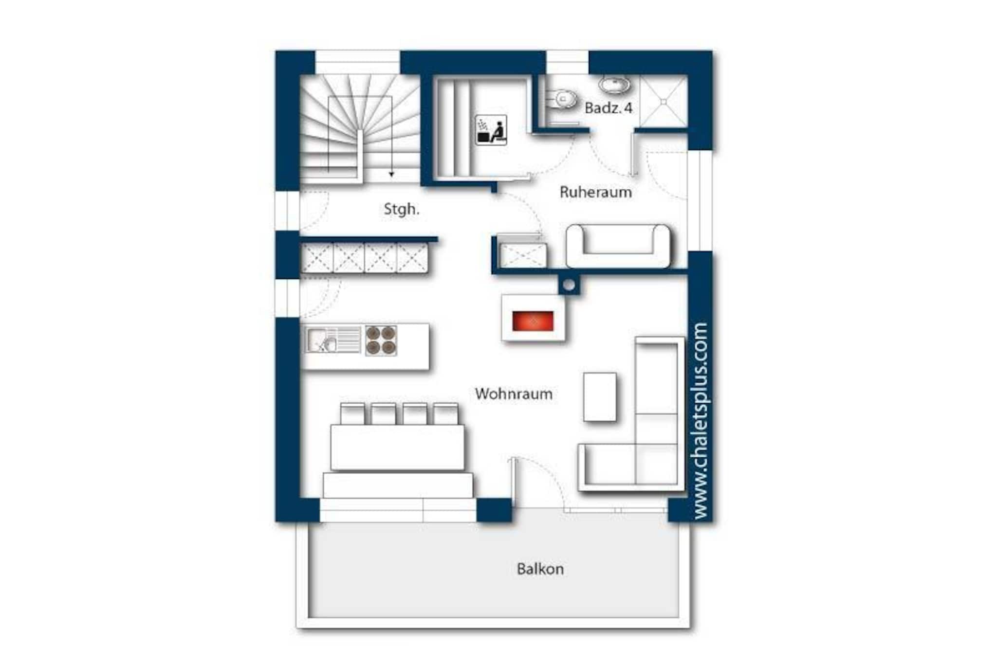 Nationalpark Chalet Blessachkopf-Plan d'étage
