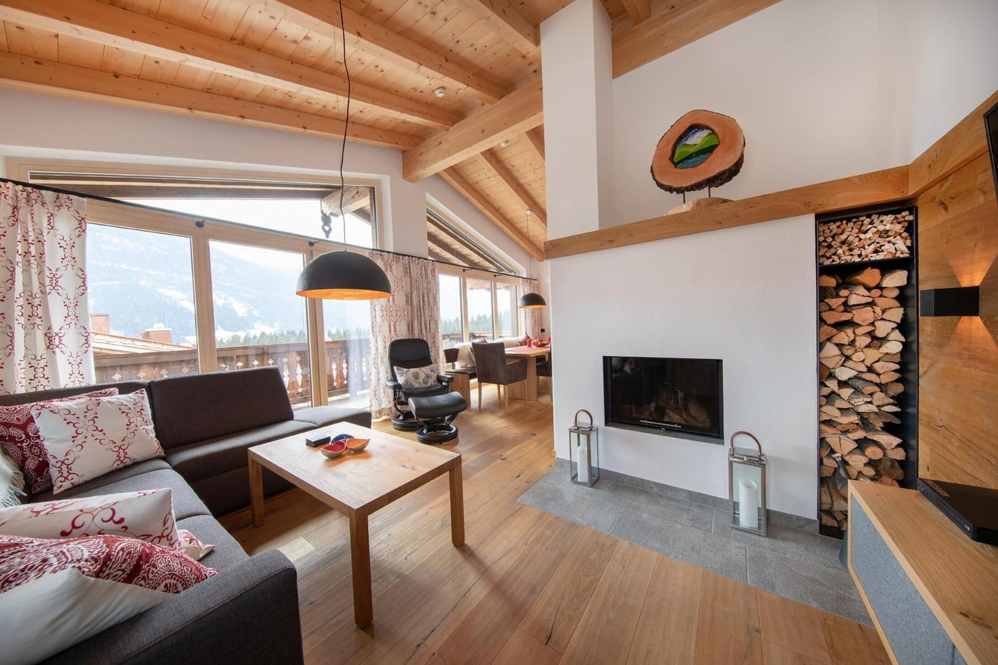Nationalpark Chalet Rötspitze-Woonkamer