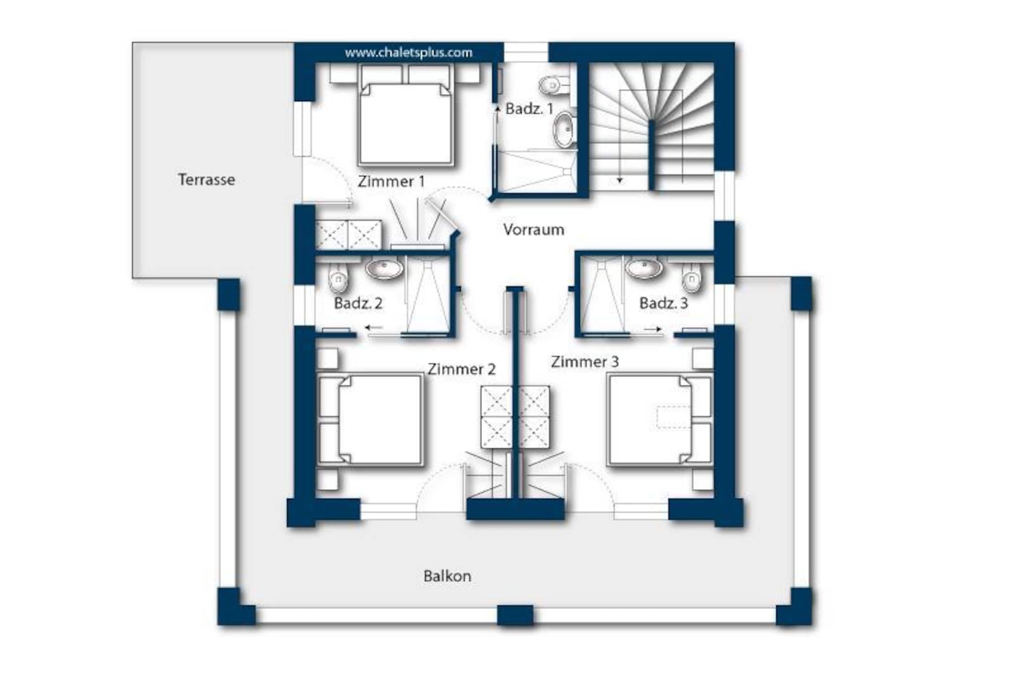 Nationalpark Chalet Rötspitze-Plan d'étage