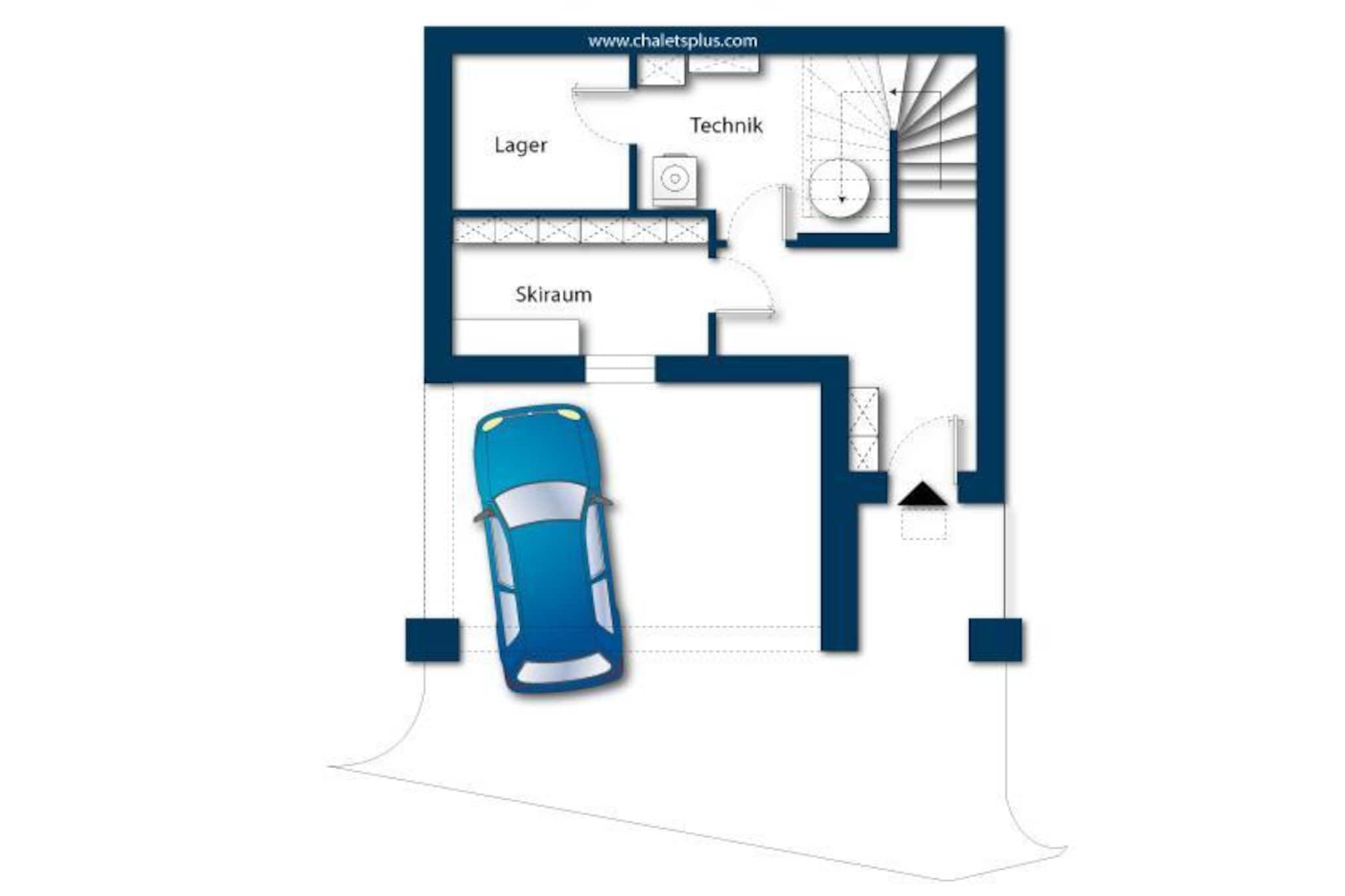 Nationalpark Chalet Rötspitze-Plan d'étage