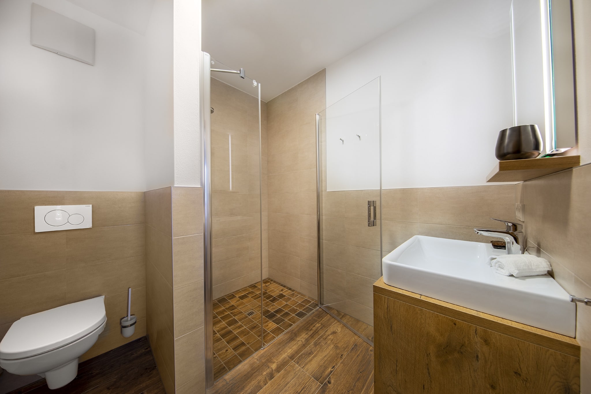 Nationalpark Chalet Schneespitze-Badkamer