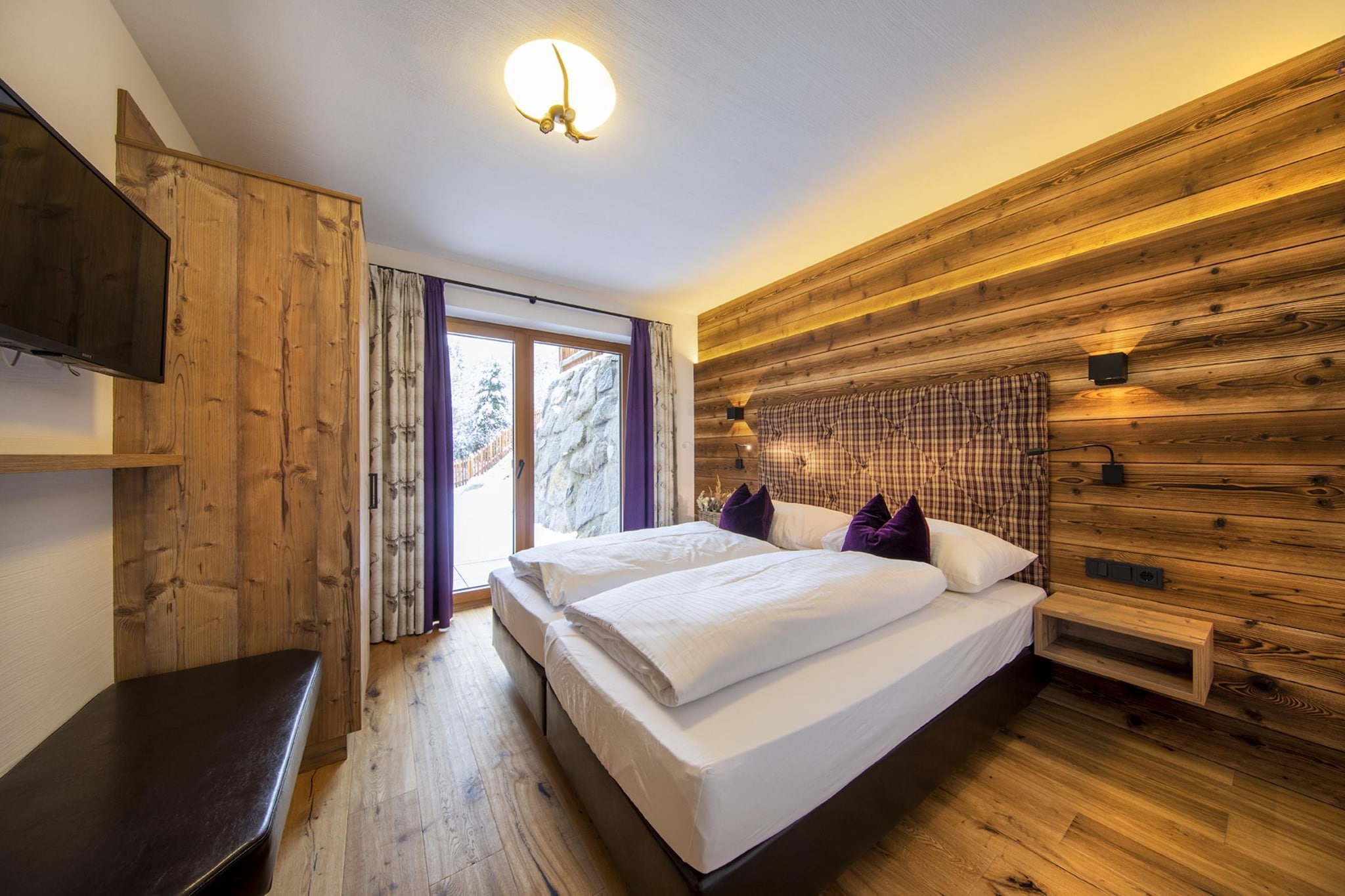 Nationalpark Chalet Schneespitze-Slaapkamer