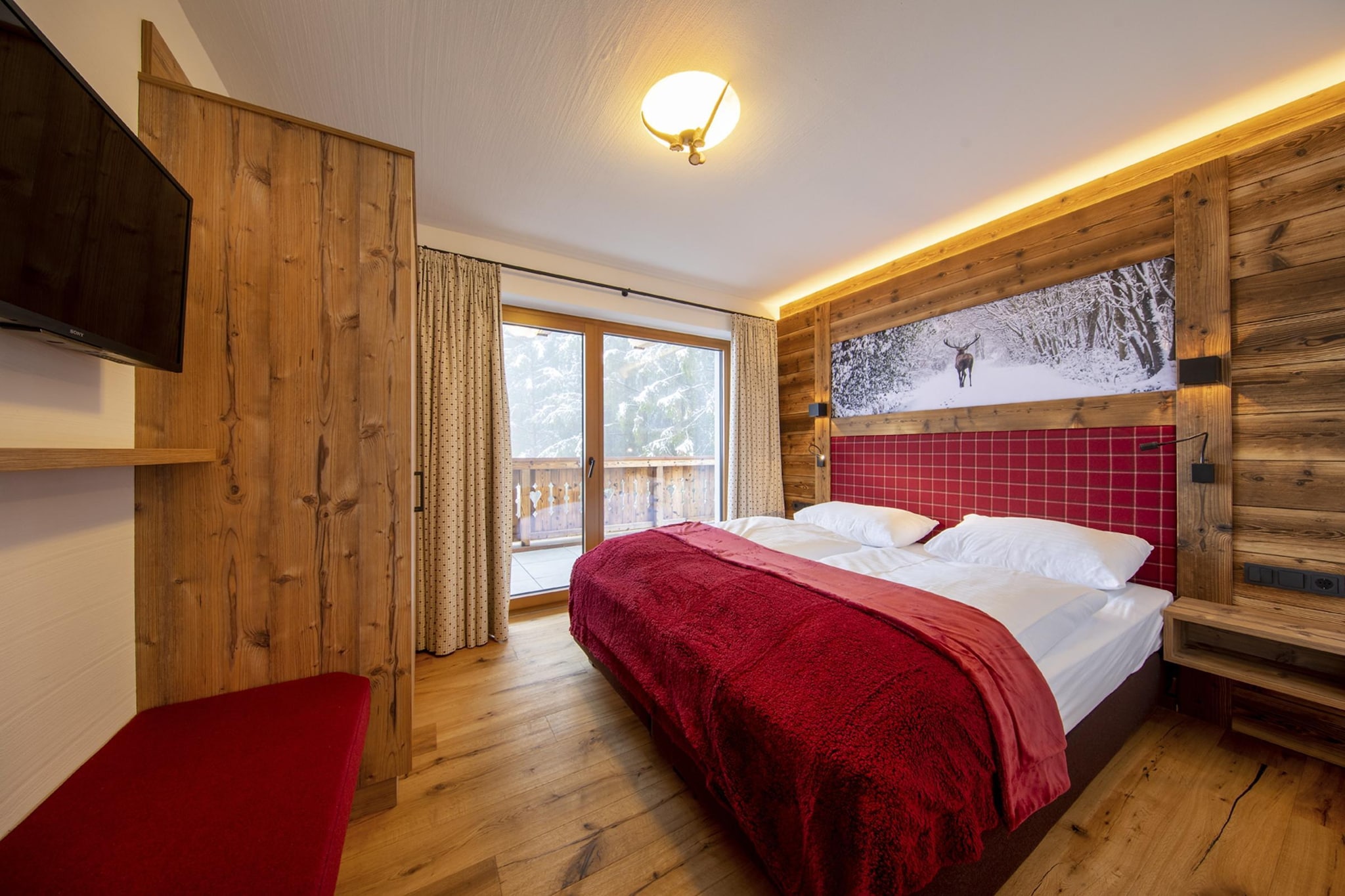 Nationalpark Chalet Schneespitze-Slaapkamer