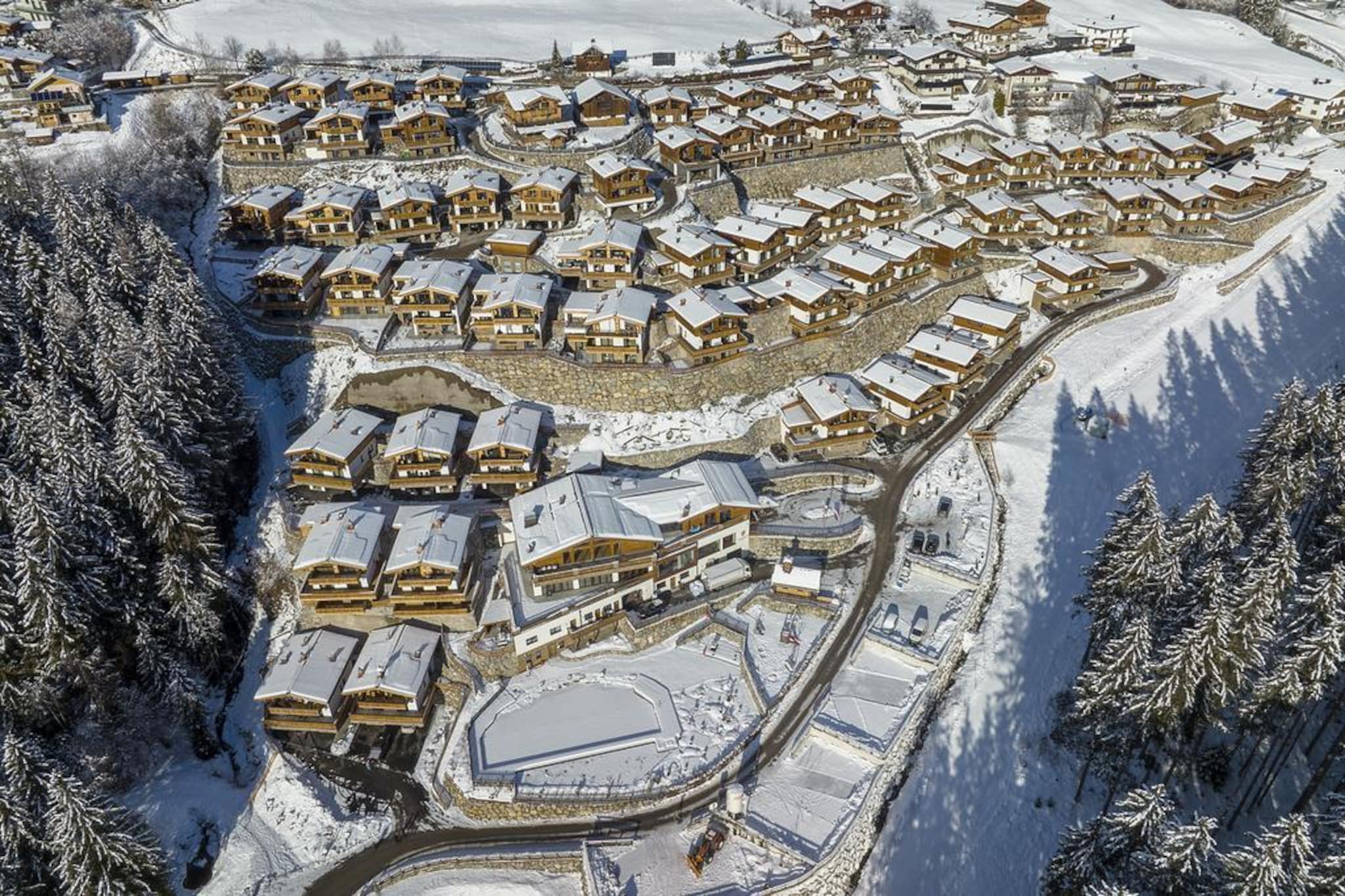 Nationalpark Chalet Larmkogel-Gebiet Winter 1 km