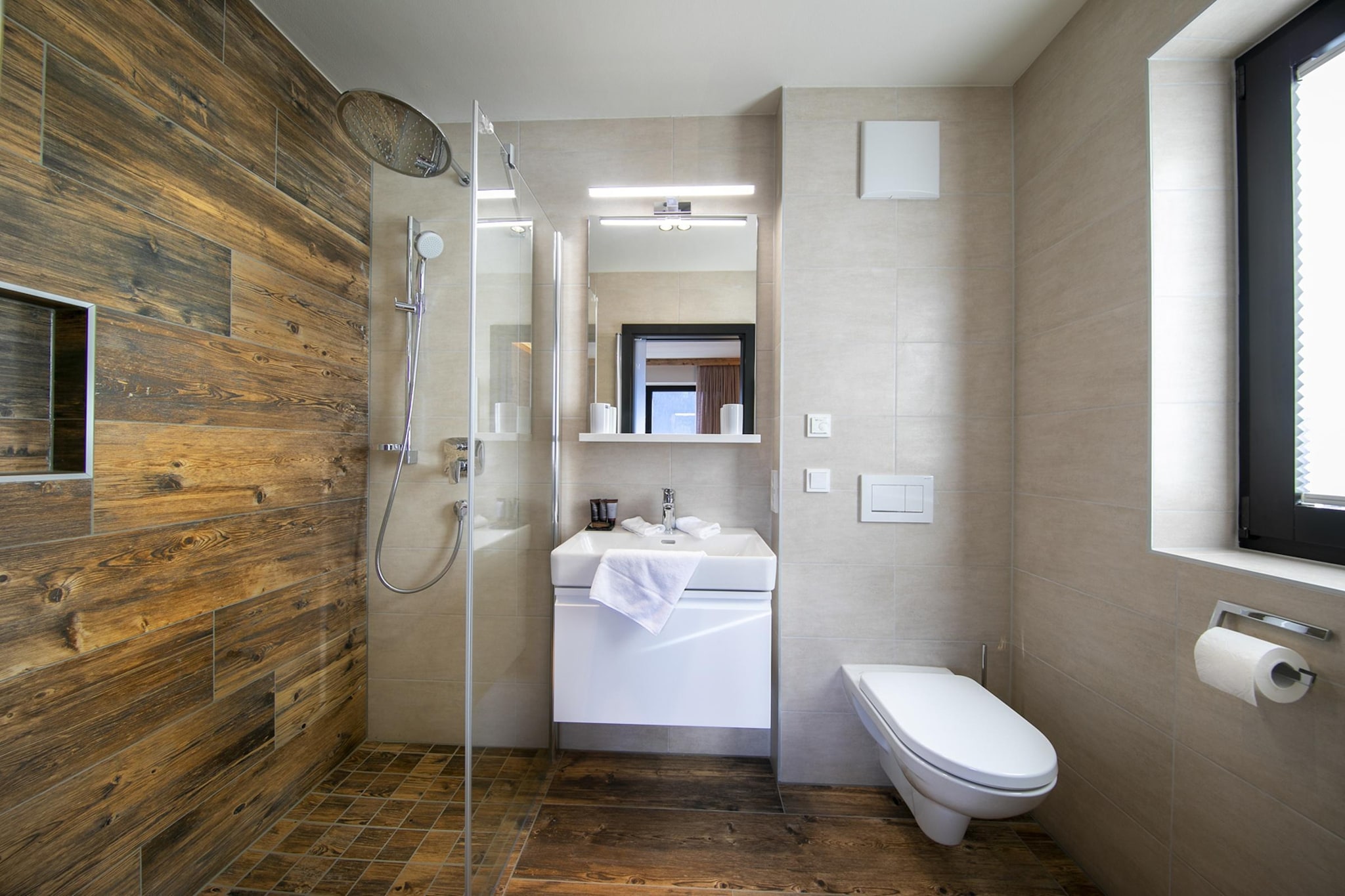 Nationalpark Chalet Kuhhaut-Badkamer
