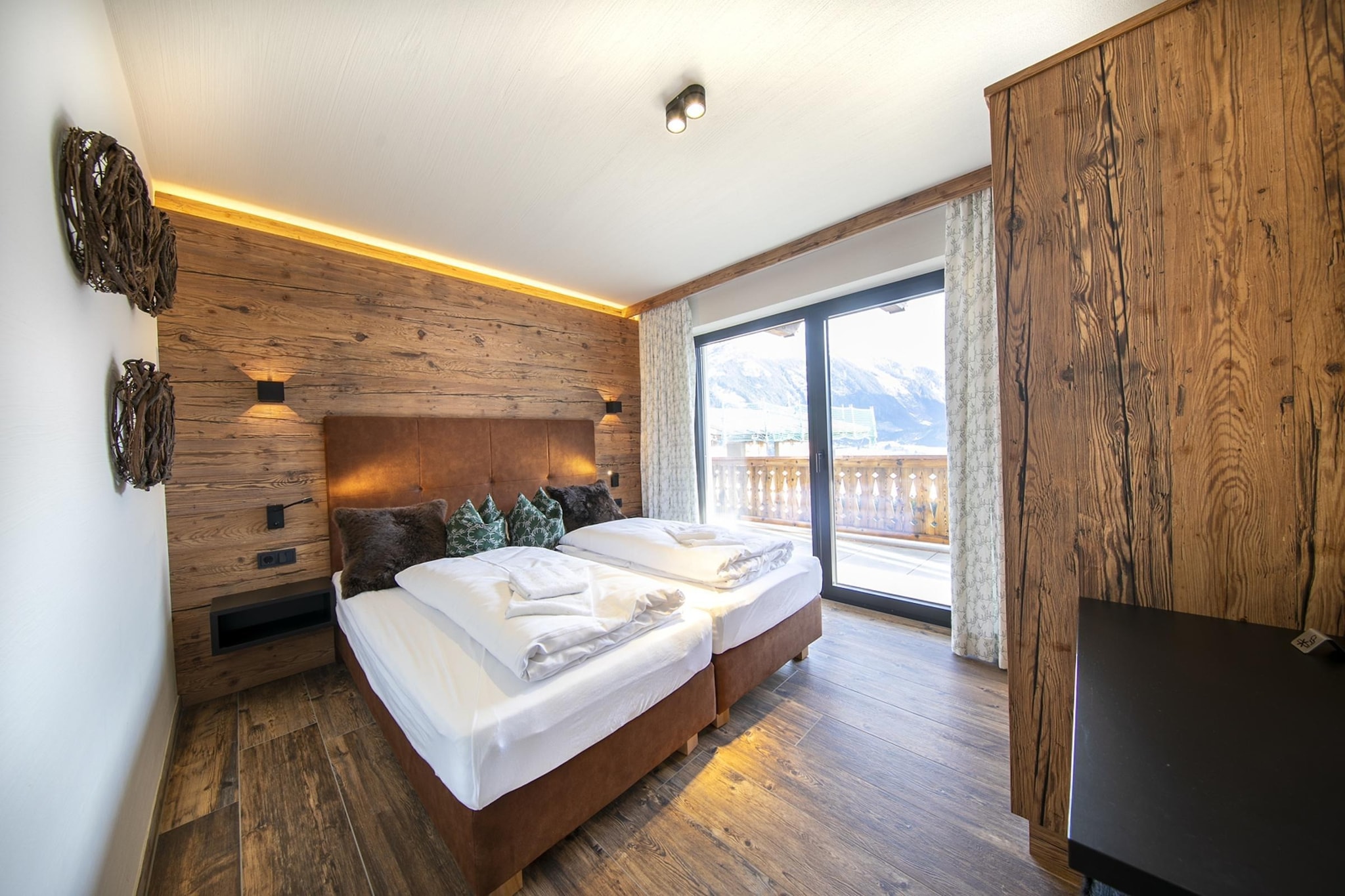 Nationalpark Chalet Kuhhaut-Slaapkamer