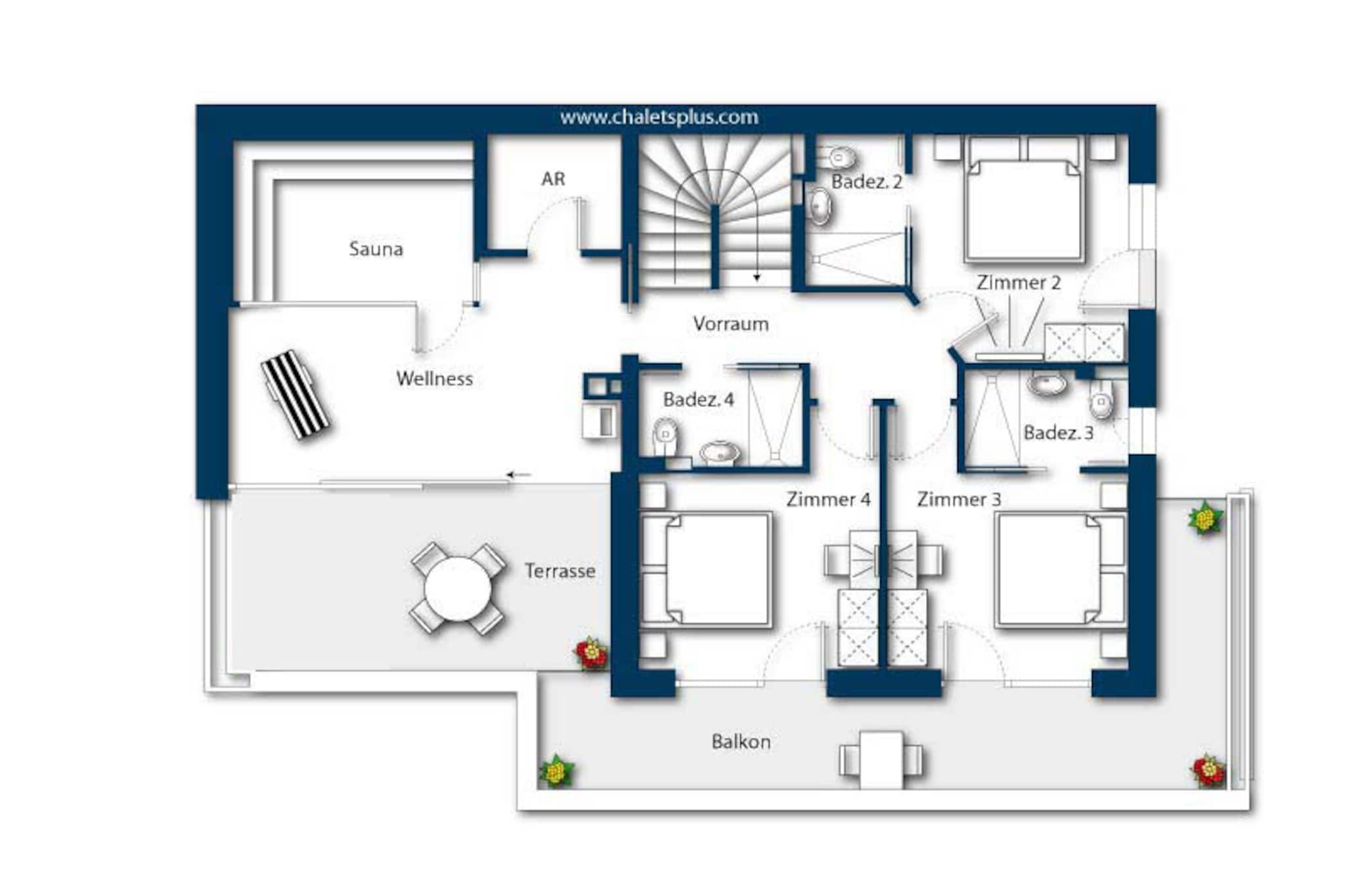 Nationalpark Chalet Kuhhaut-Plan d'étage