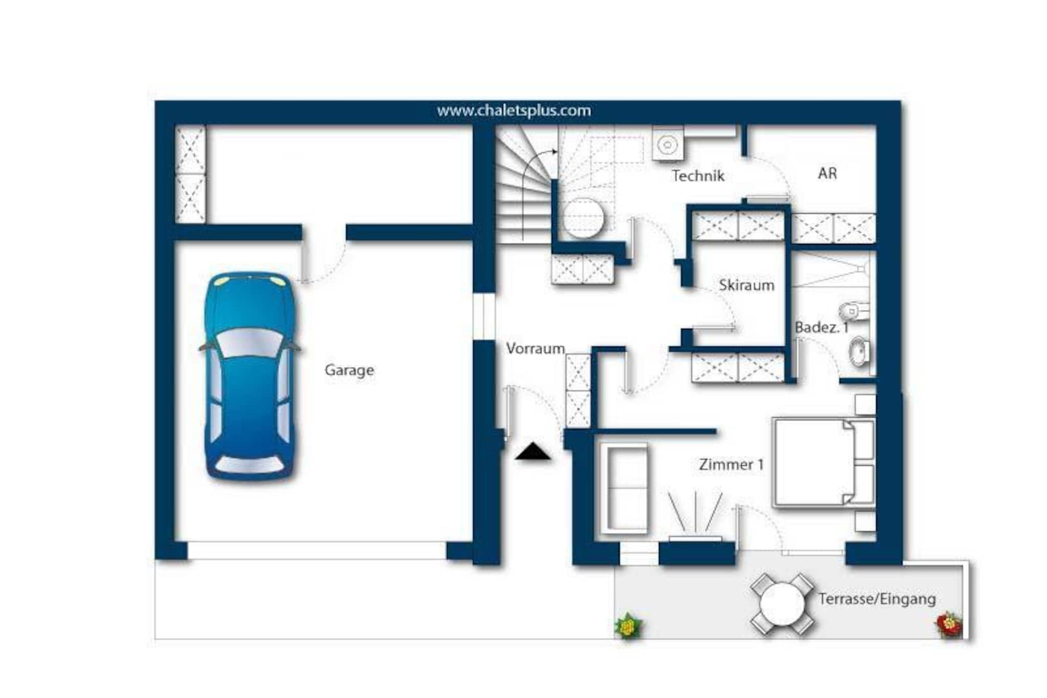 Nationalpark Chalet Kuhhaut-Plan d'étage