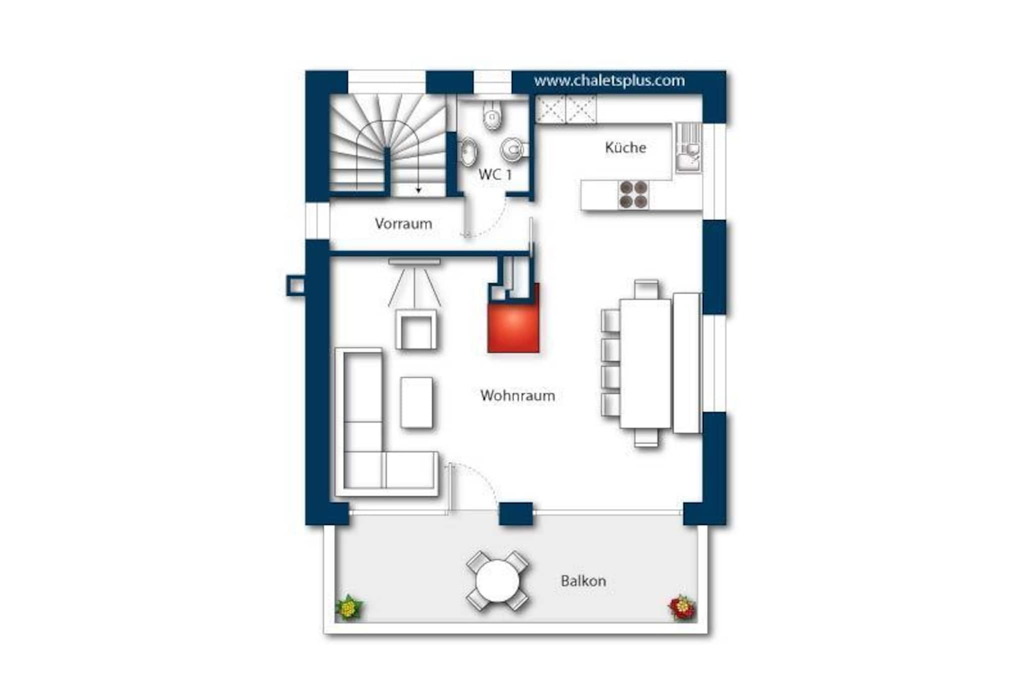 Nationalpark Chalet Kuhhaut-Plan d'étage