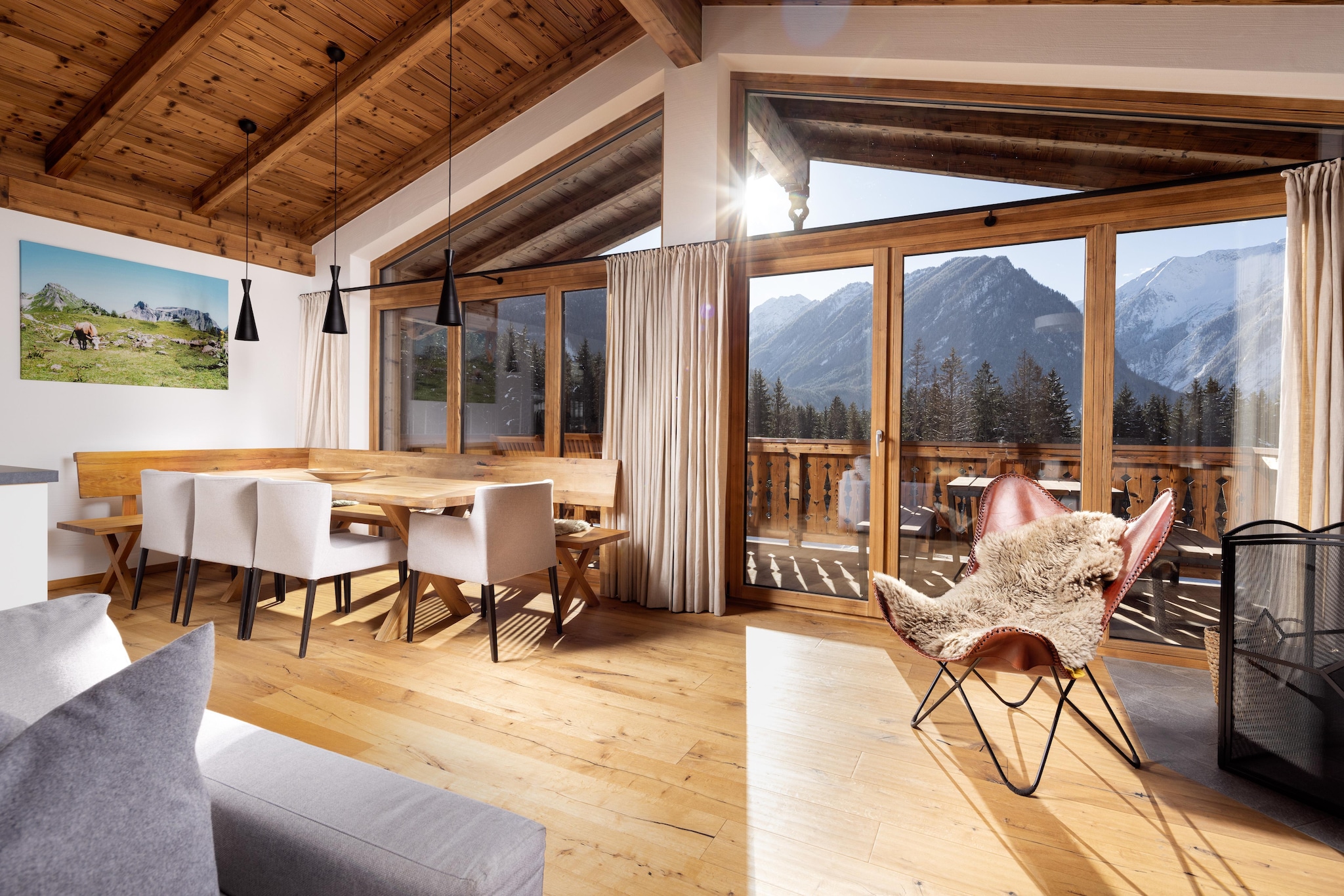 Nationalpark Chalet Blindis-Terrasbalkon