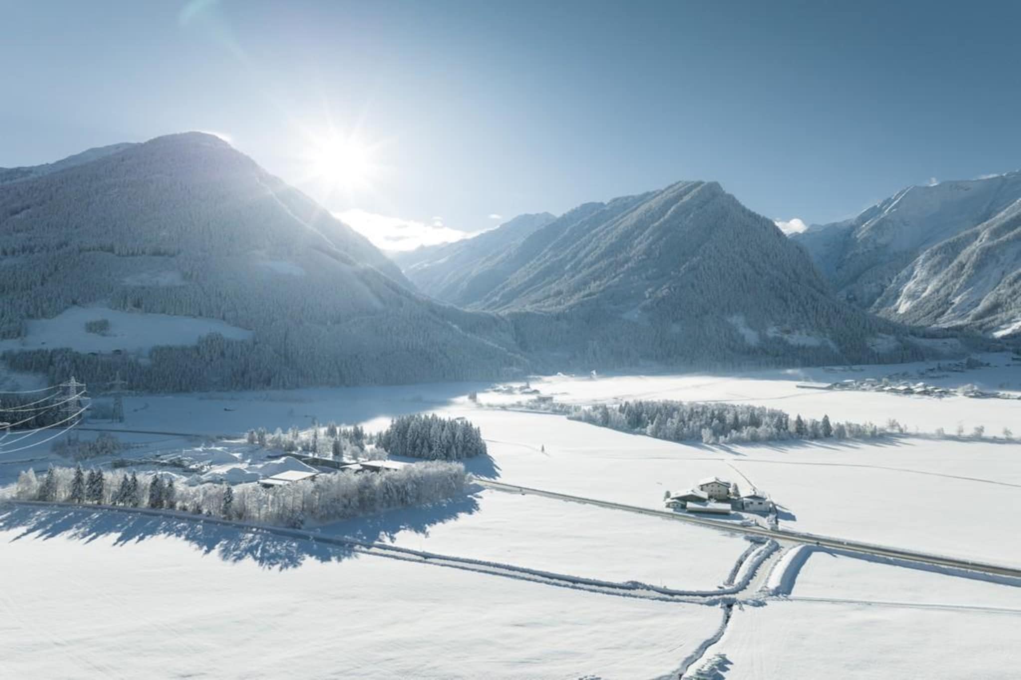 Nationalpark Chalet Blindis-Gebied winter 5km