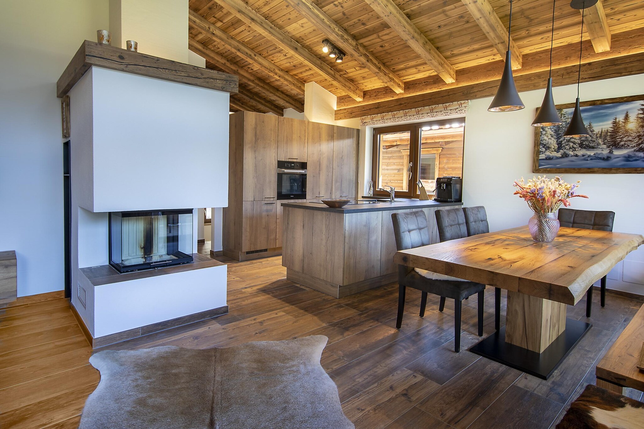 Nationalpark Chalet Reichenbergerspitze-Woonkamer