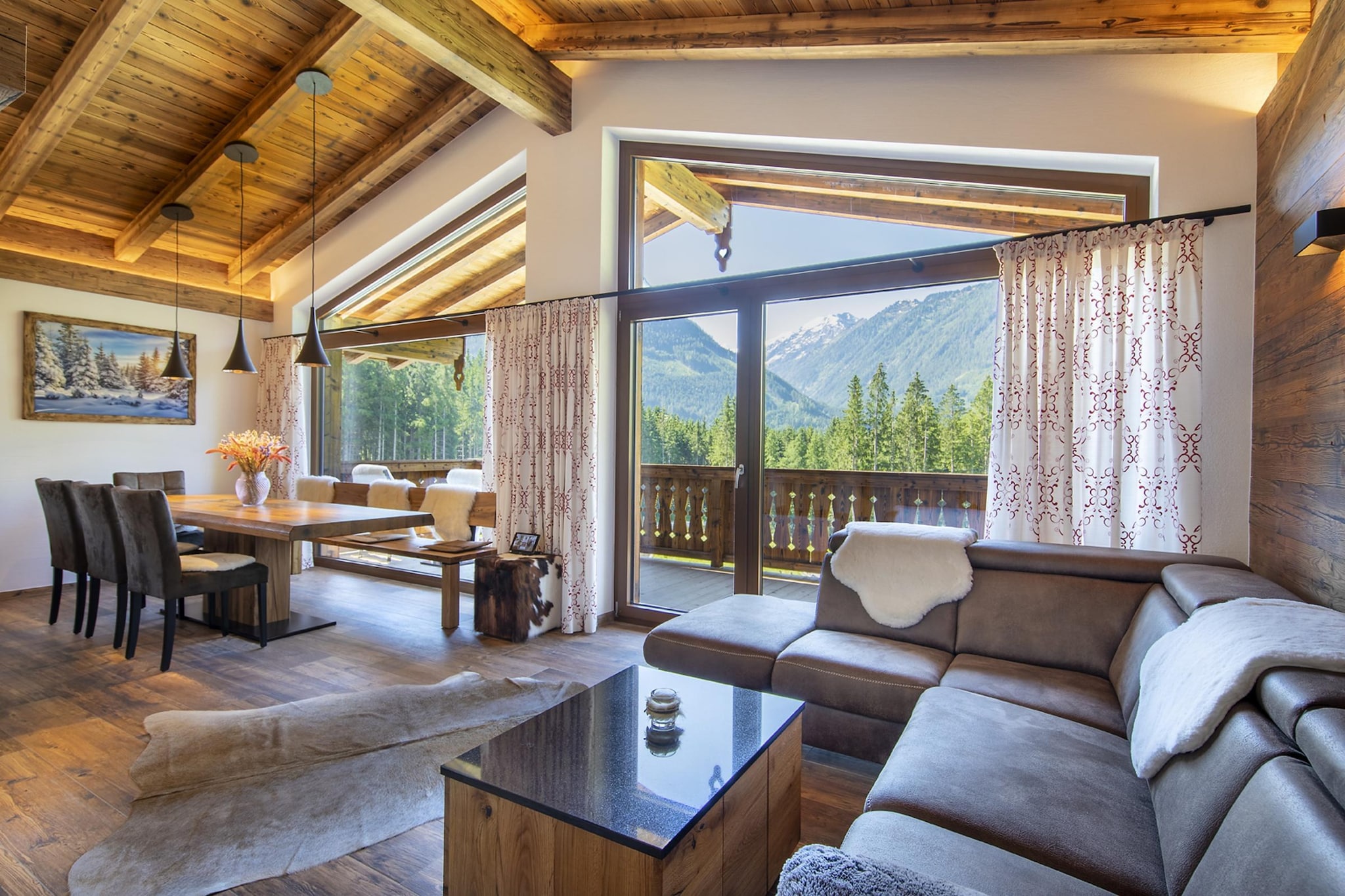 Nationalpark Chalet Reichenbergerspitze-Woonkamer