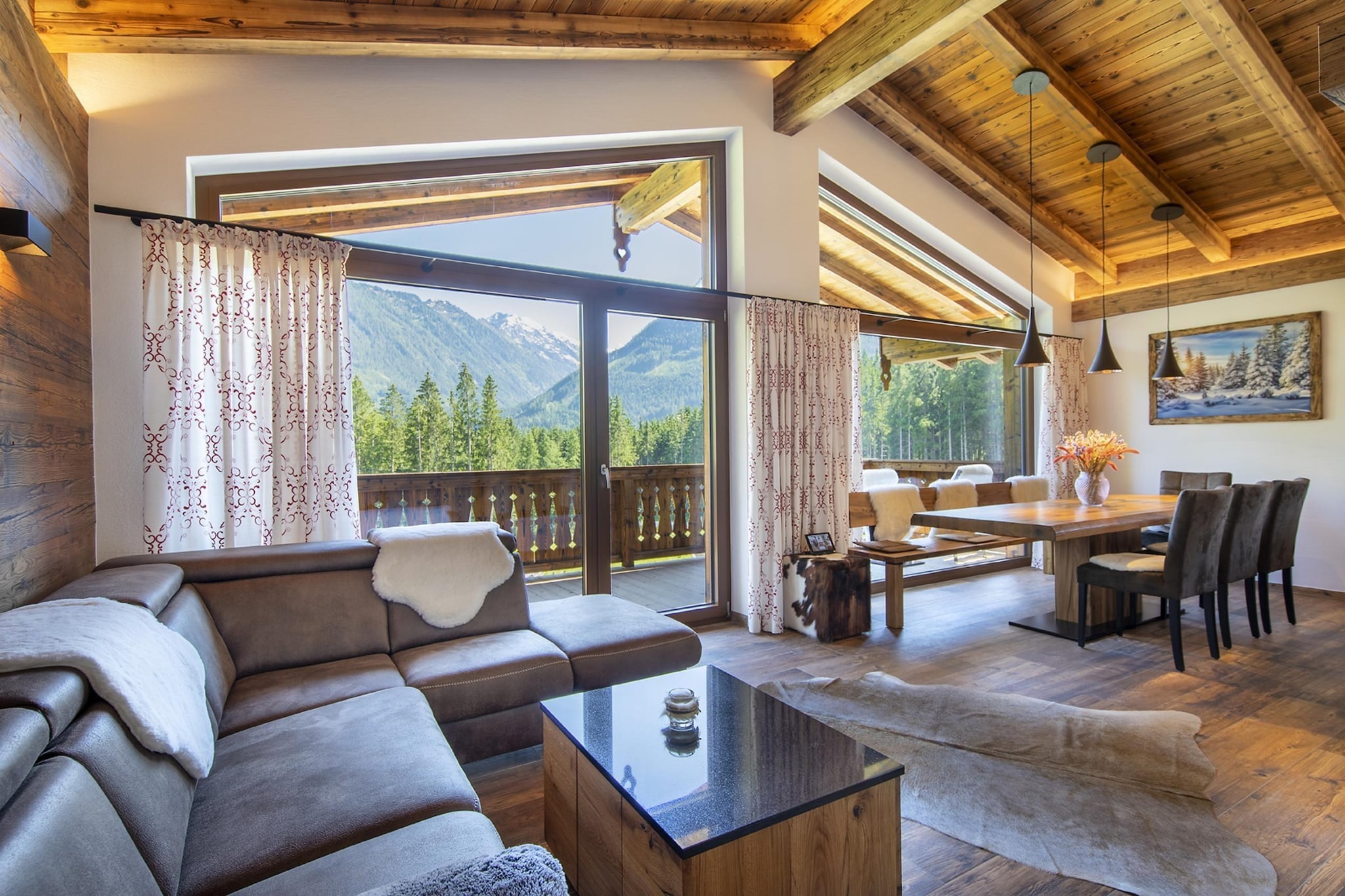 Nationalpark Chalet Reichenbergerspitze-Woonkamer